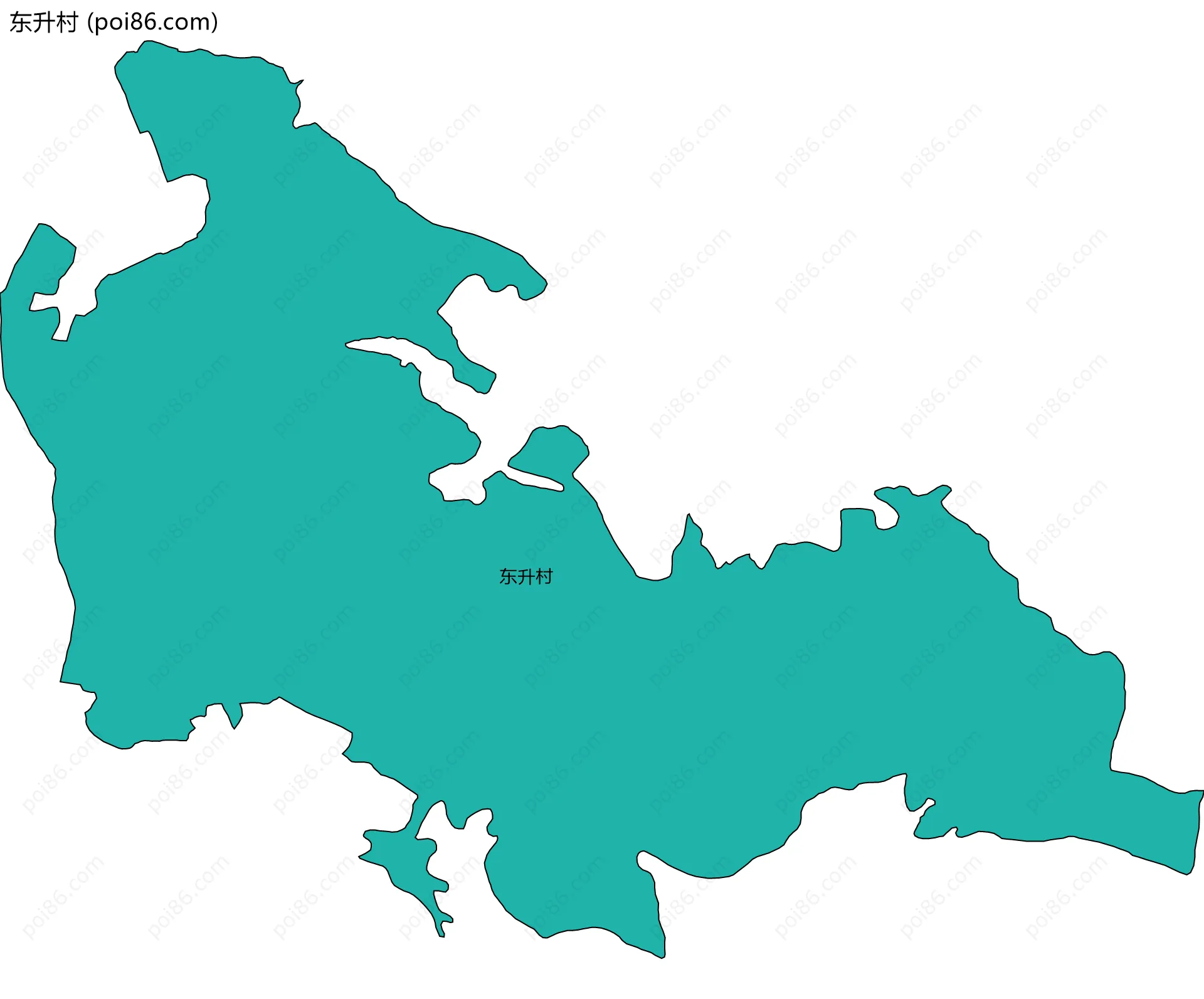 东升村边界地图