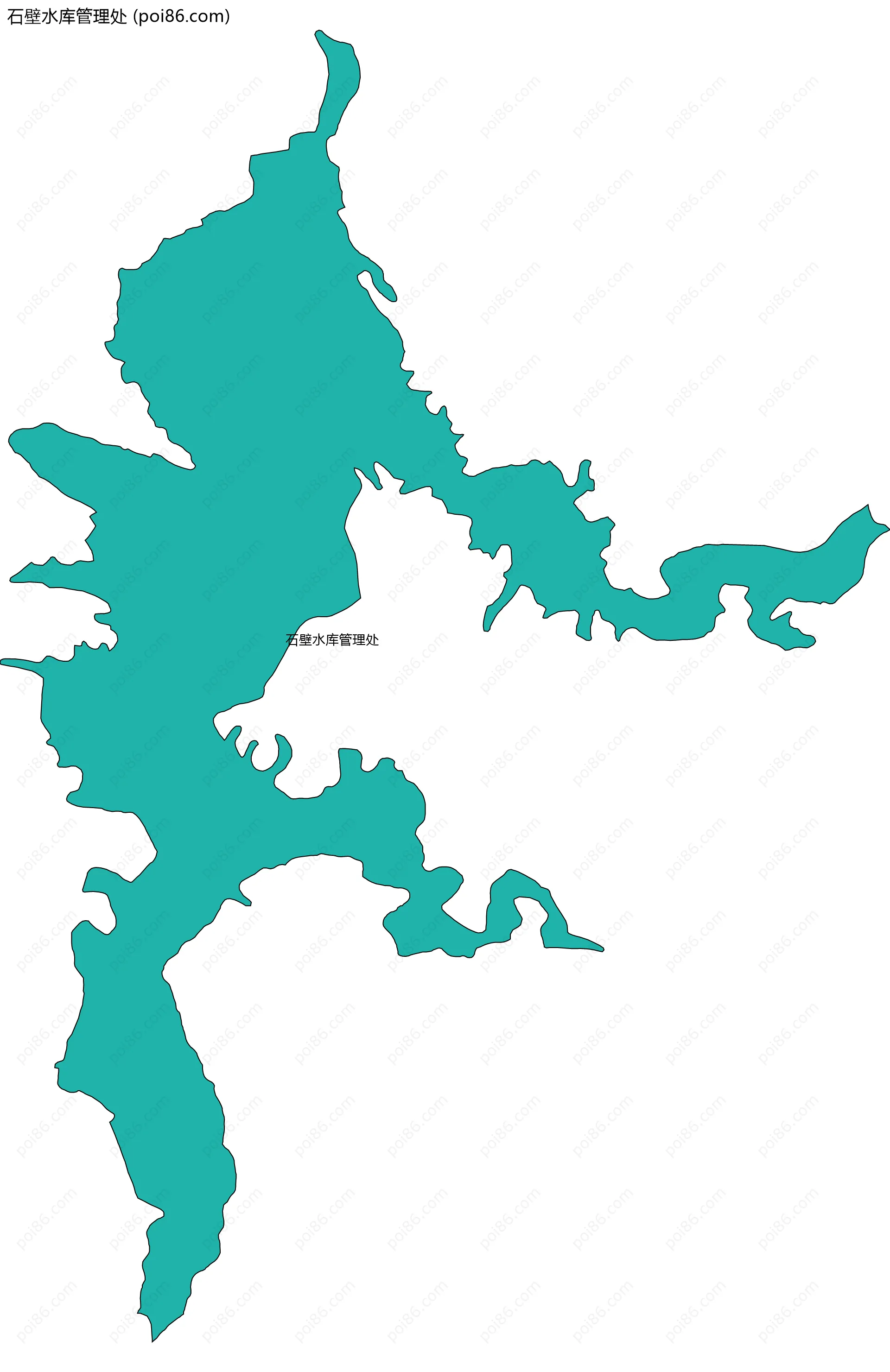 石壁水库管理处边界地图