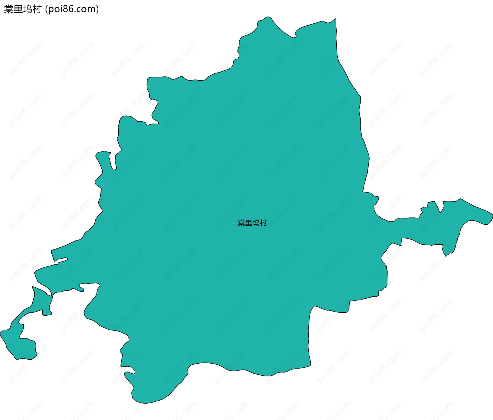 棠里坞村边界地图