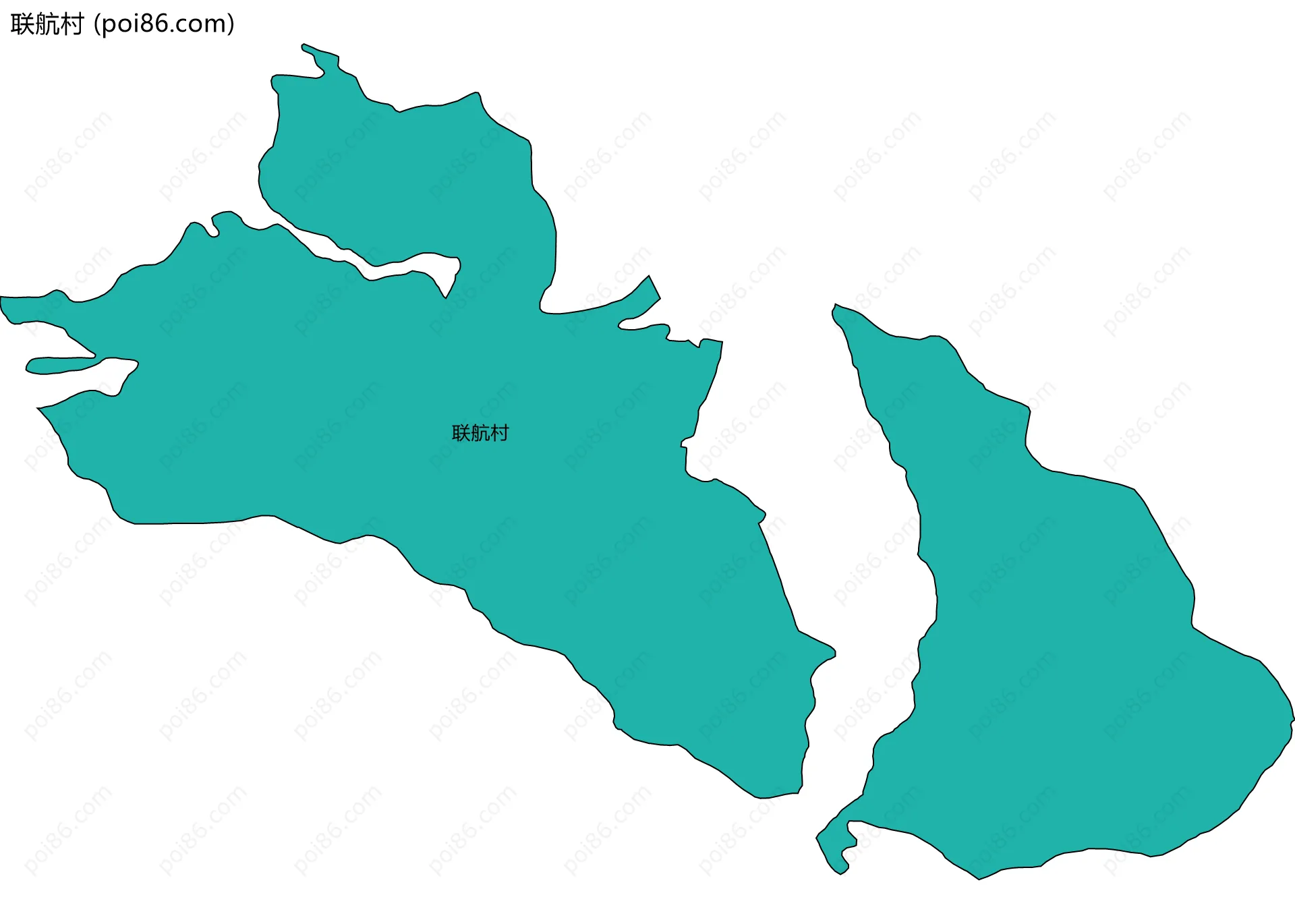 联航村边界地图