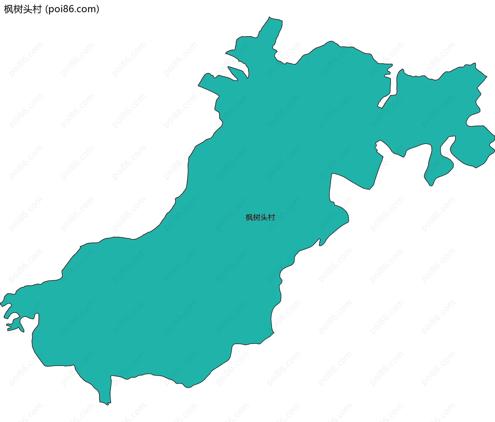 枫树头村边界地图