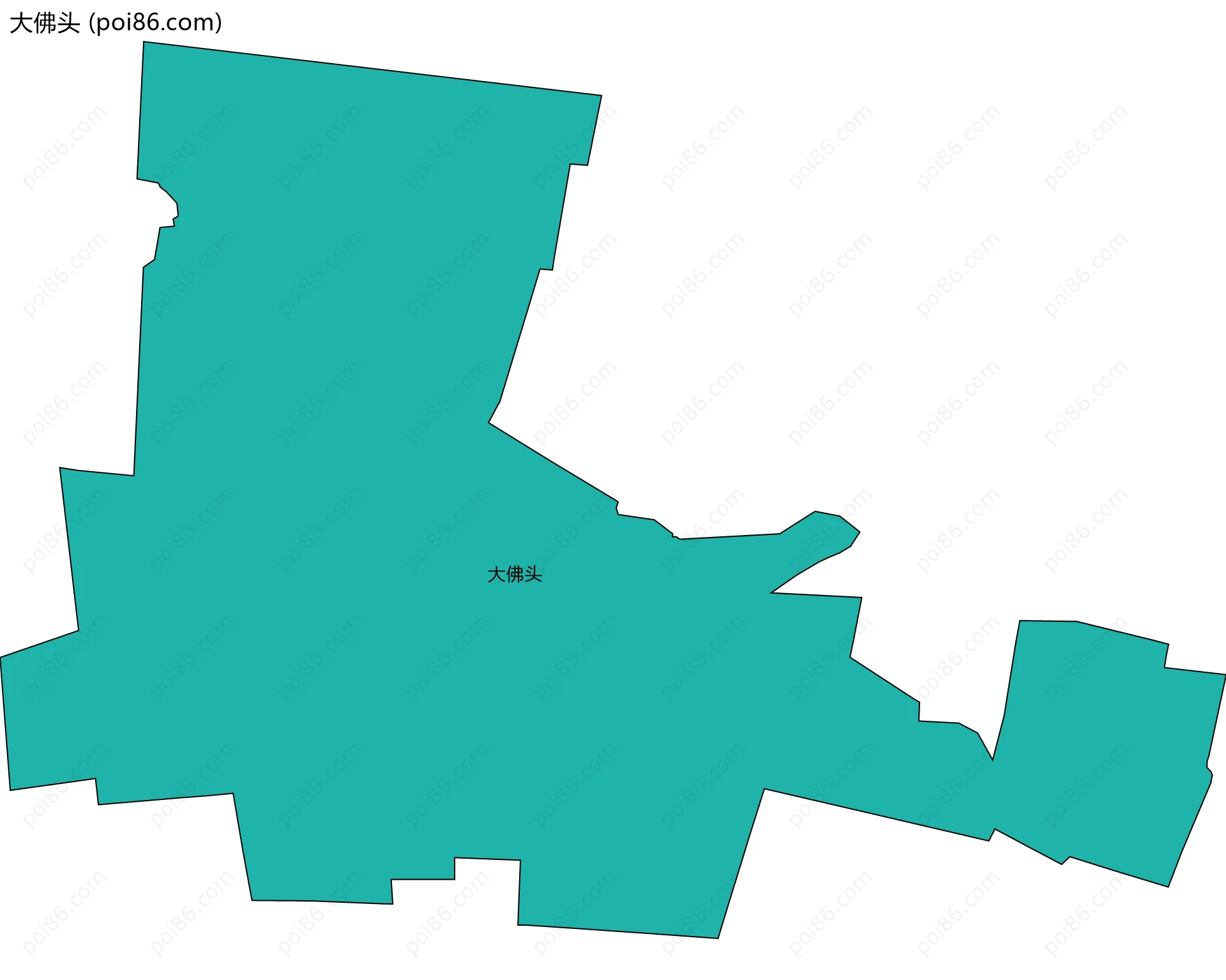大佛头边界地图