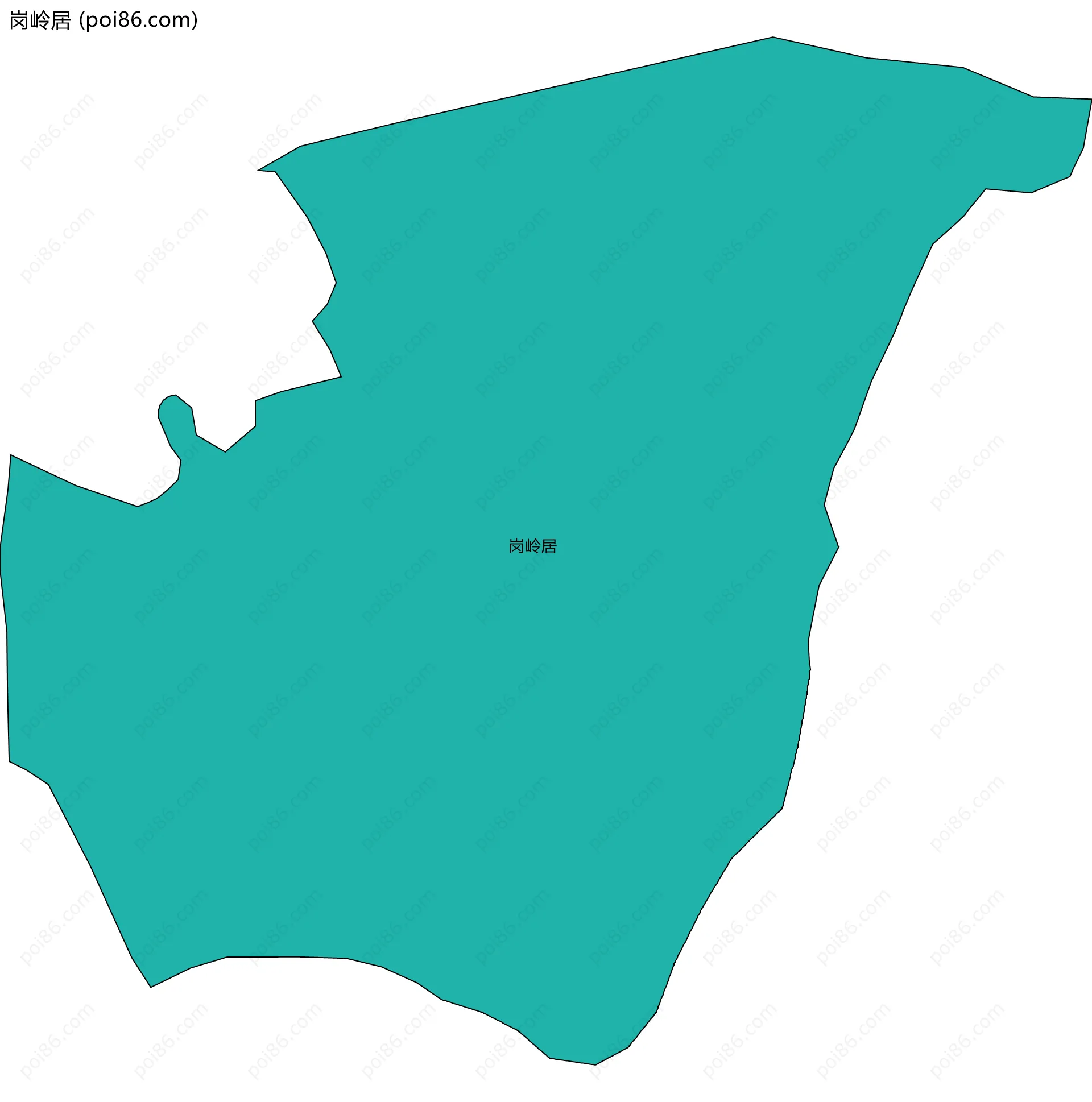 岗岭居边界地图