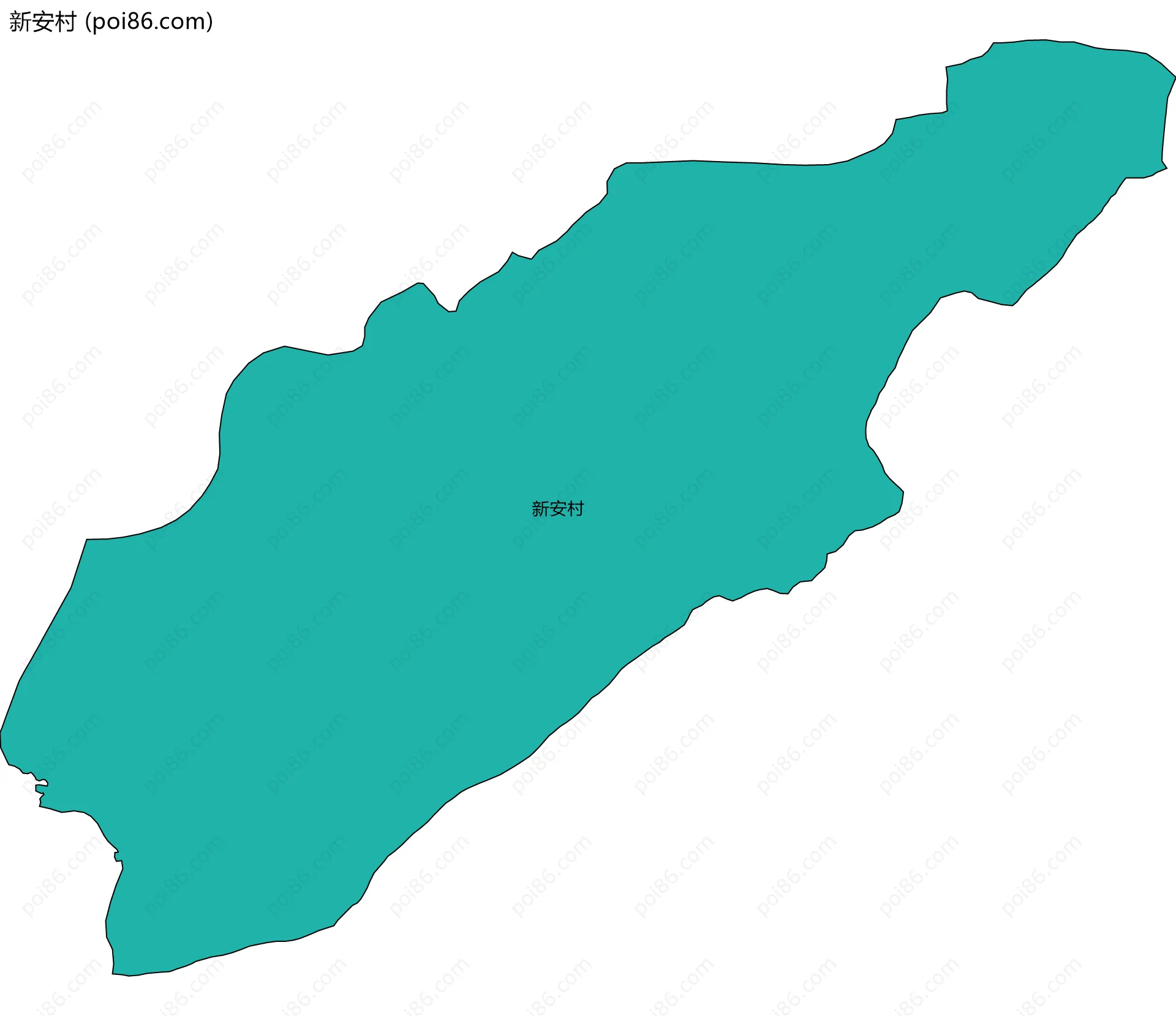 新安村边界地图