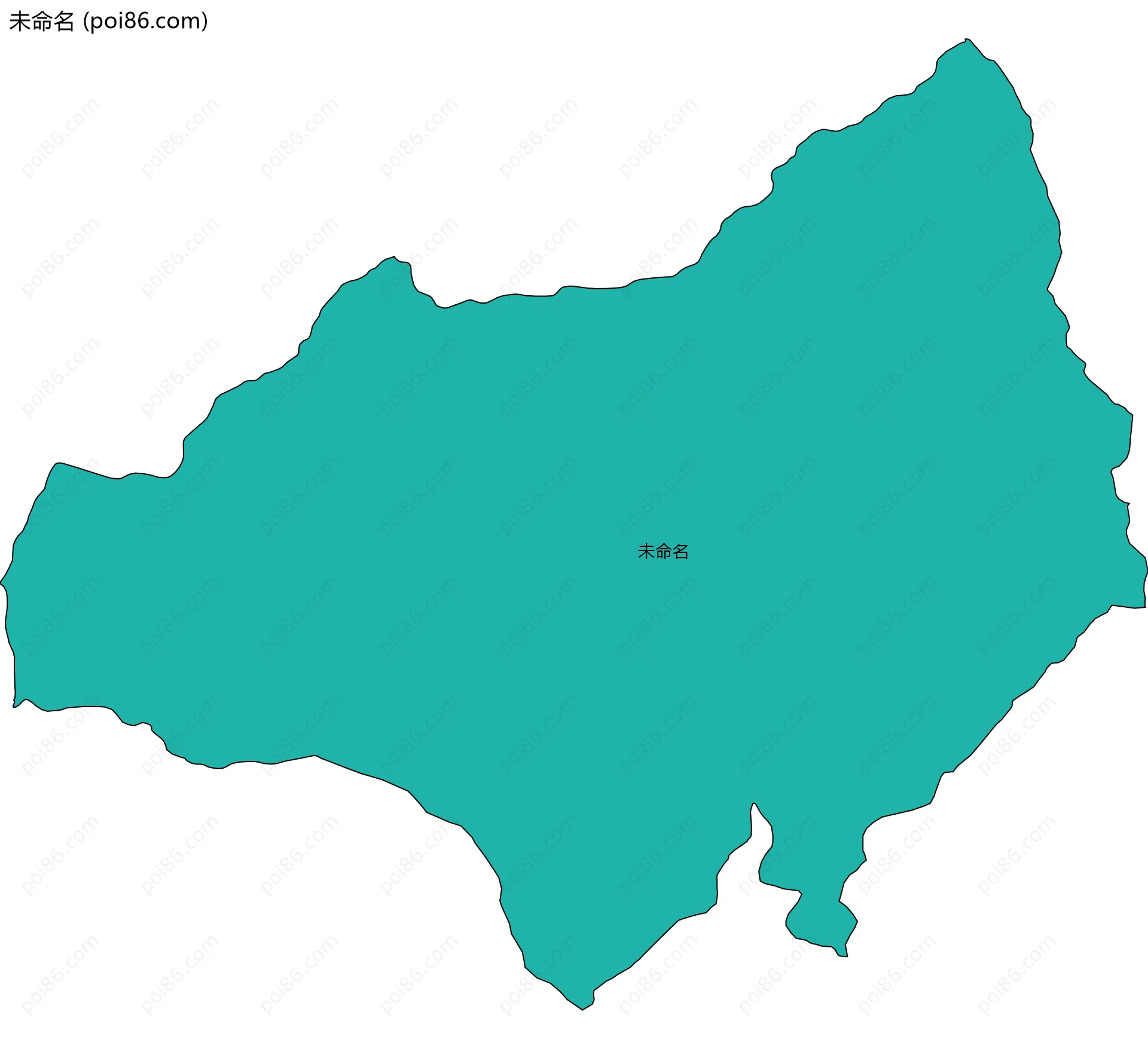 未命名边界地图