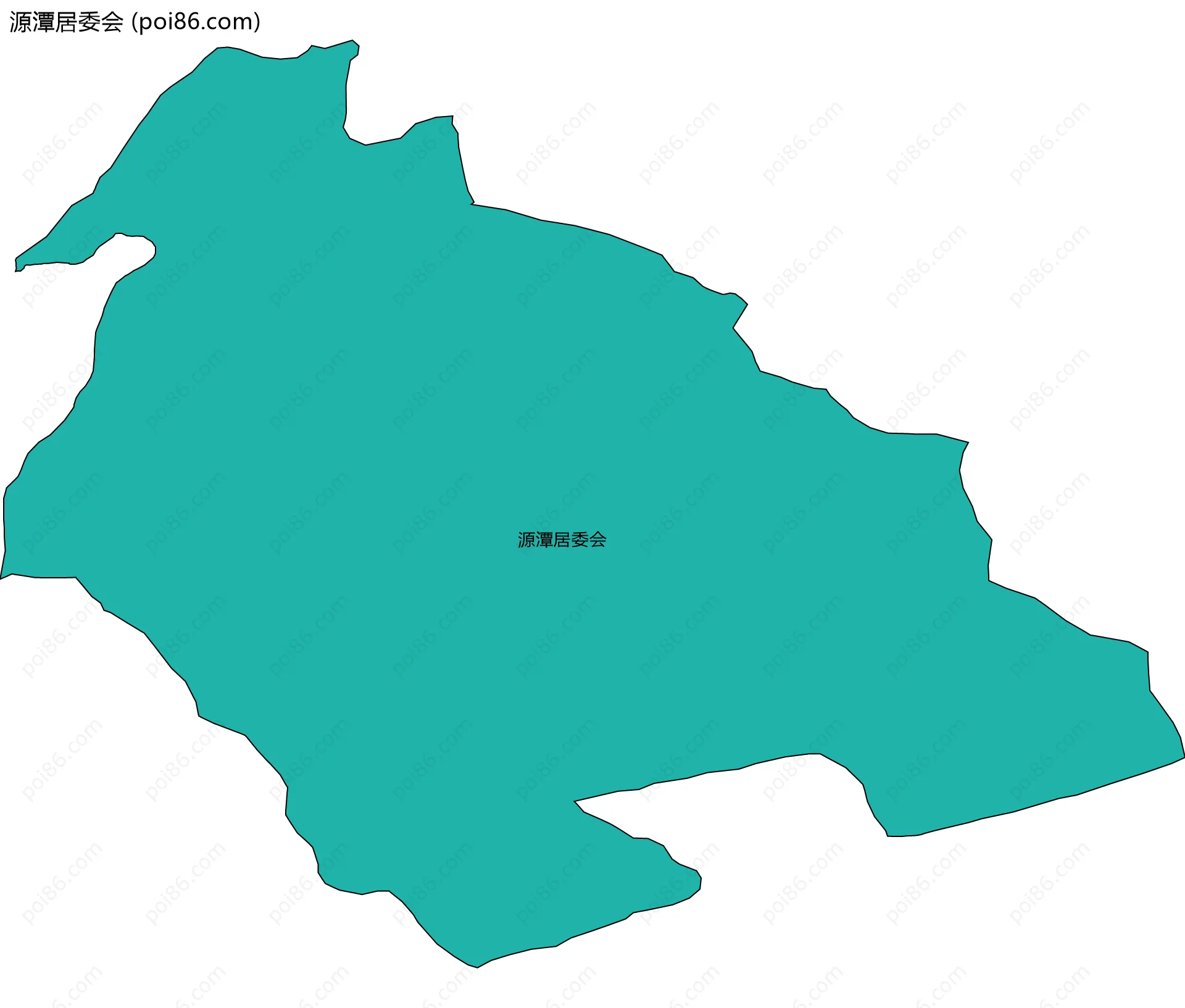 源潭居委会边界地图