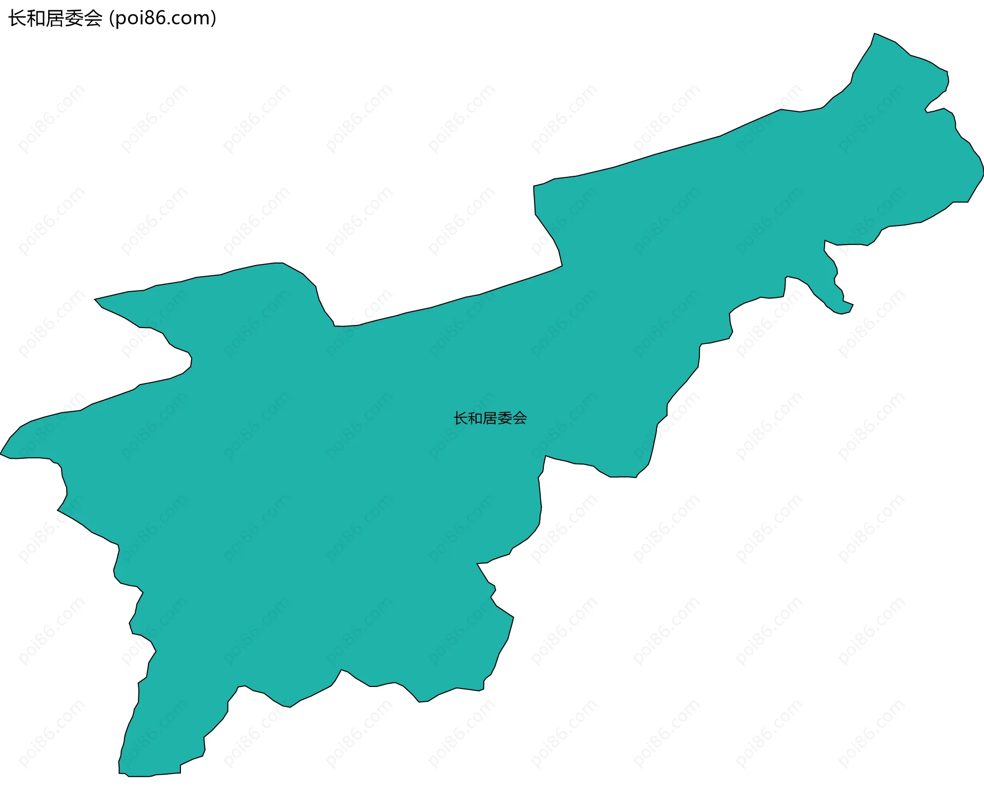 长和居委会边界地图