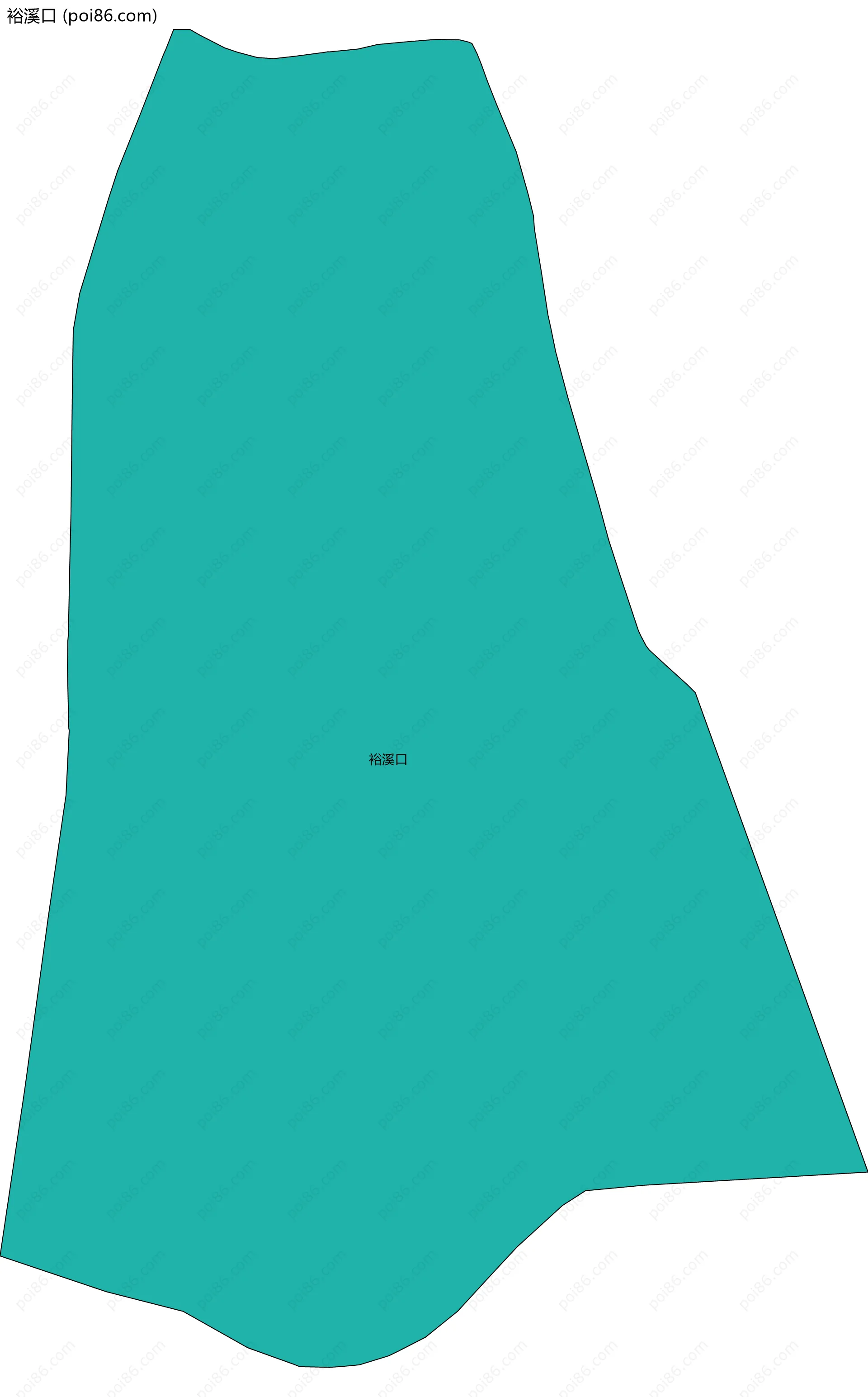 裕溪口边界地图