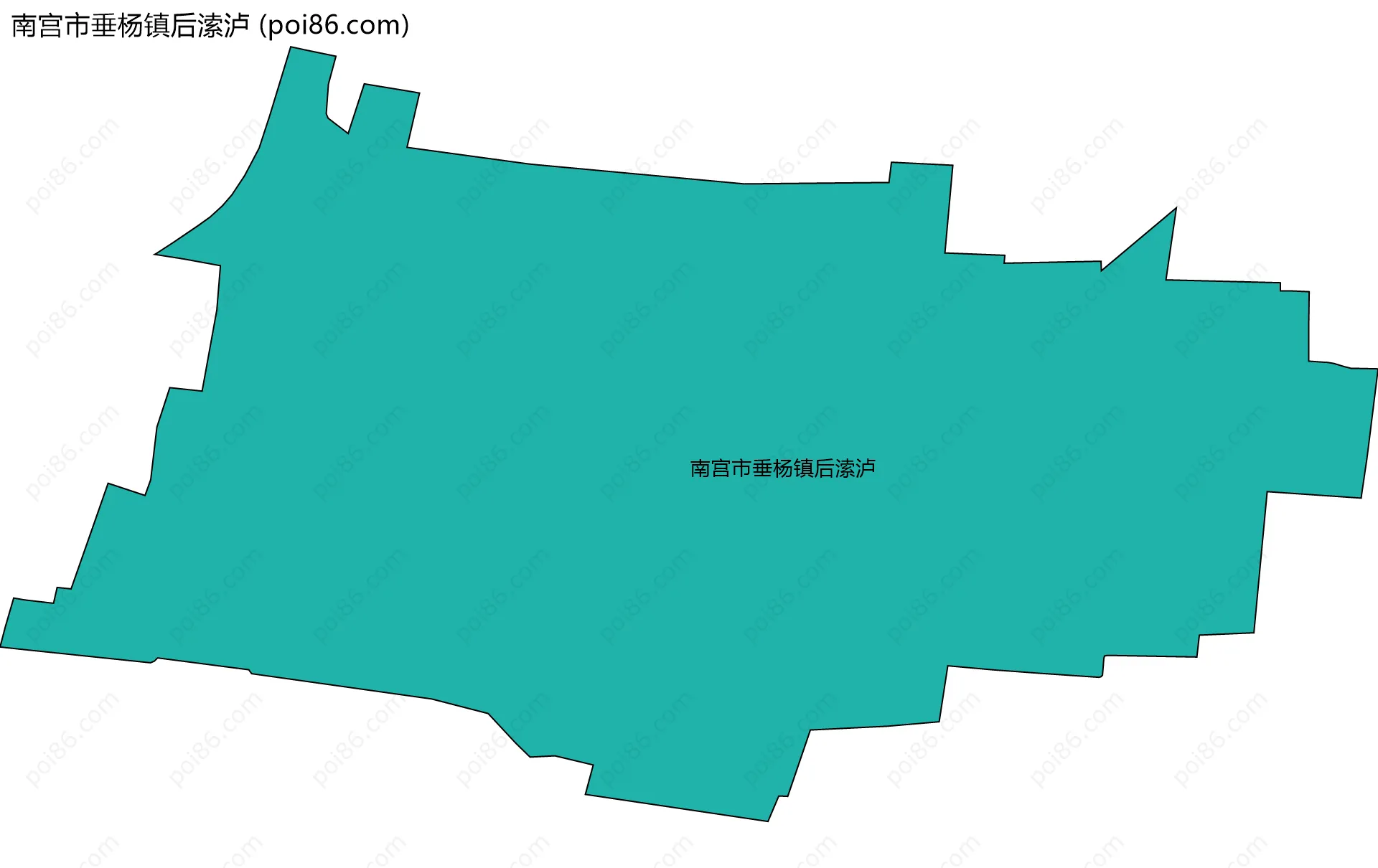 南宫市垂杨镇后溹泸边界地图