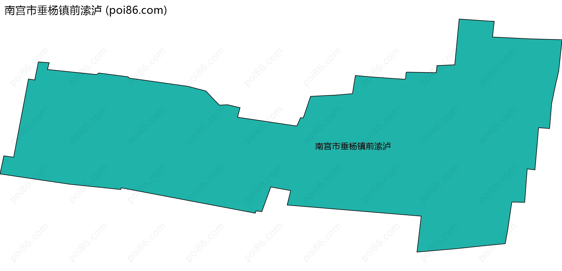 南宫市垂杨镇前溹泸边界地图