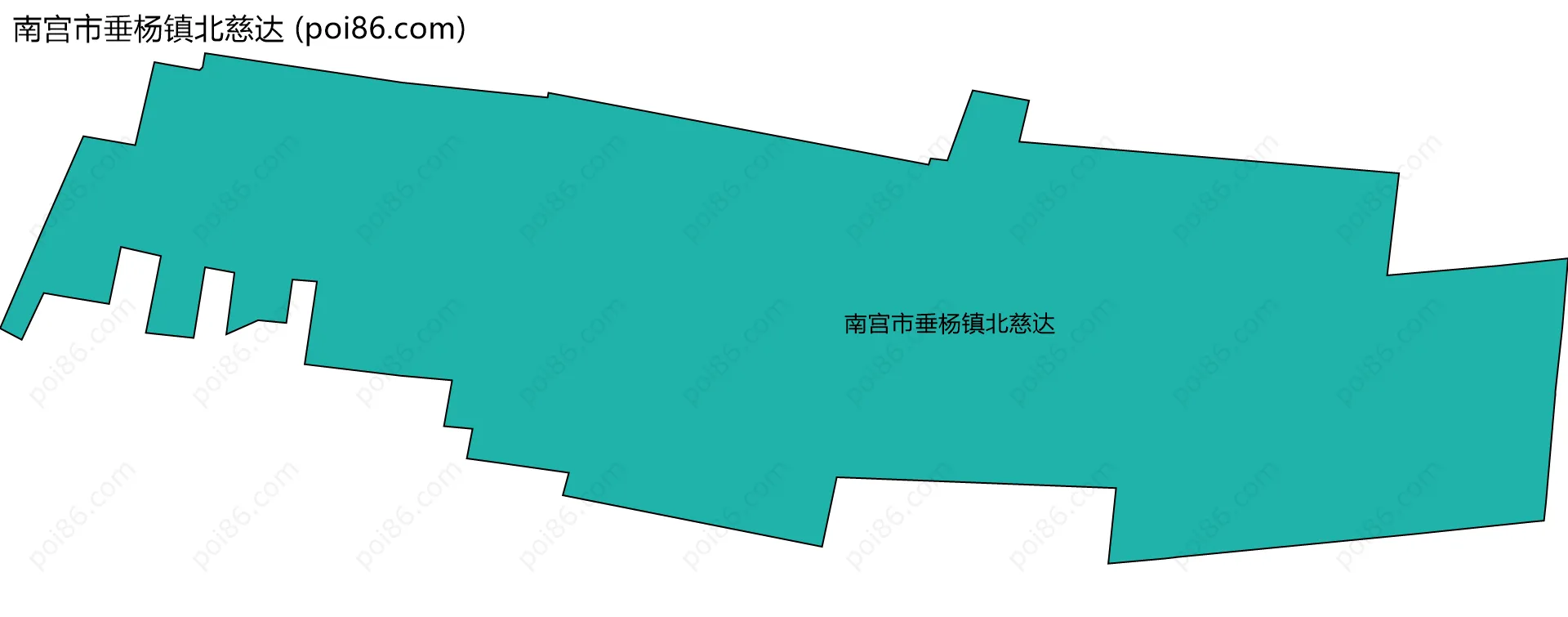 南宫市垂杨镇北慈达边界地图