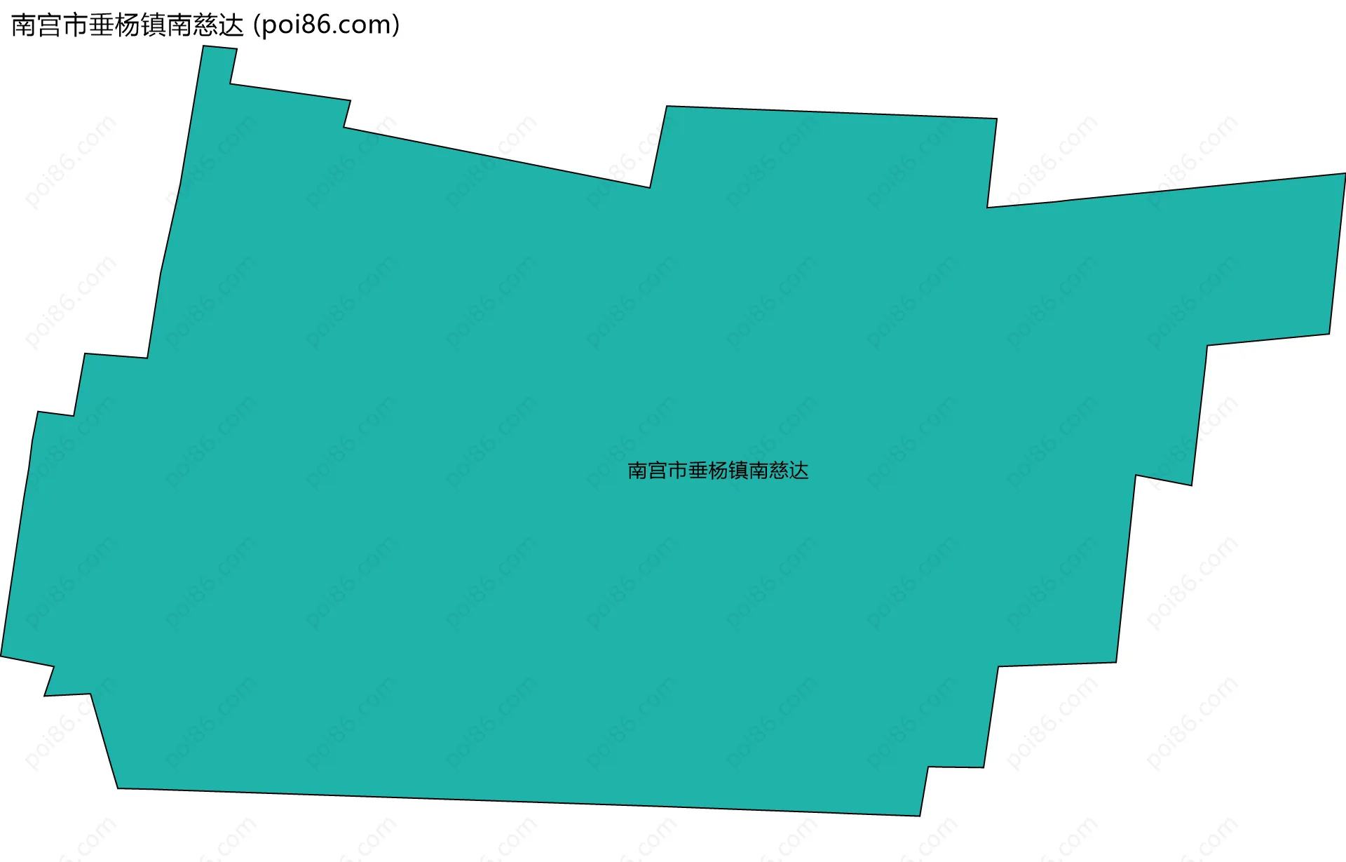 南宫市垂杨镇南慈达边界地图