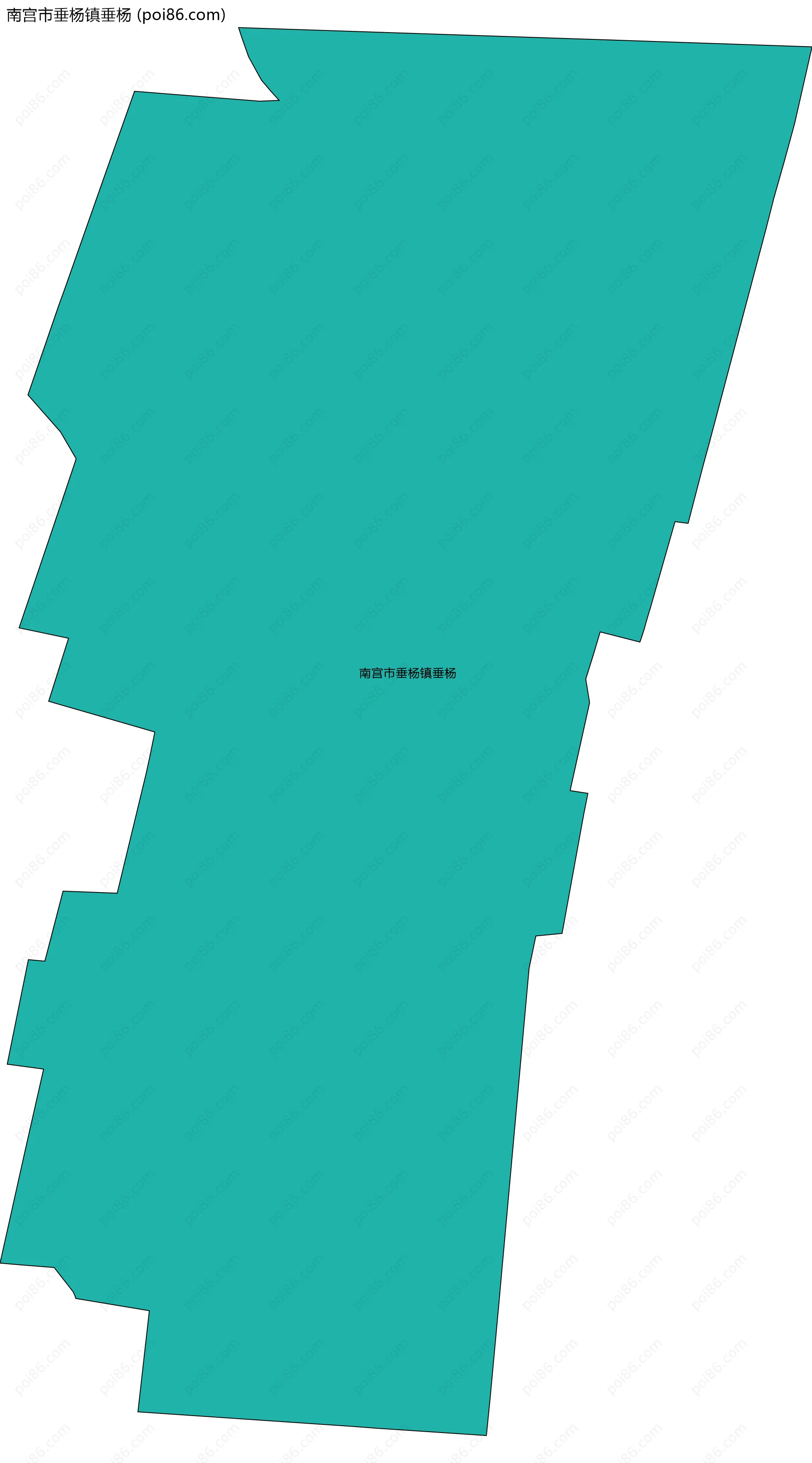 南宫市垂杨镇垂杨边界地图