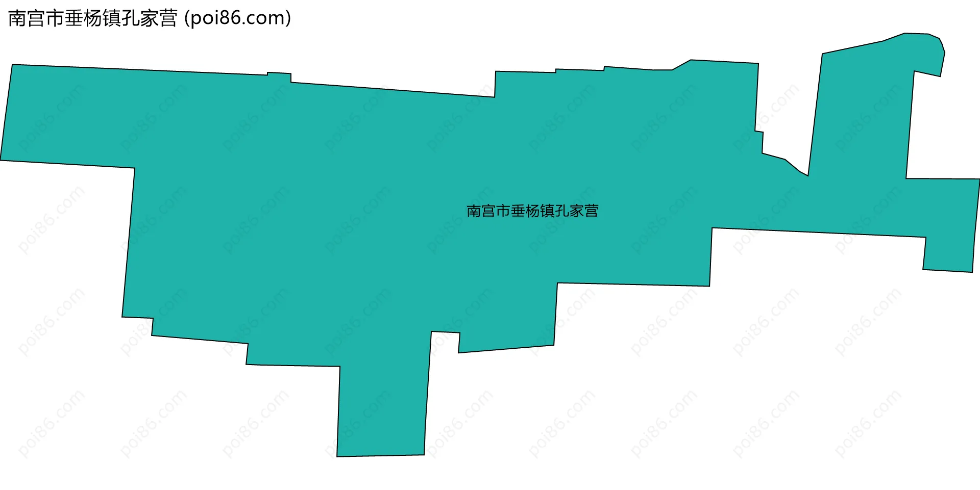 南宫市垂杨镇孔家营边界地图