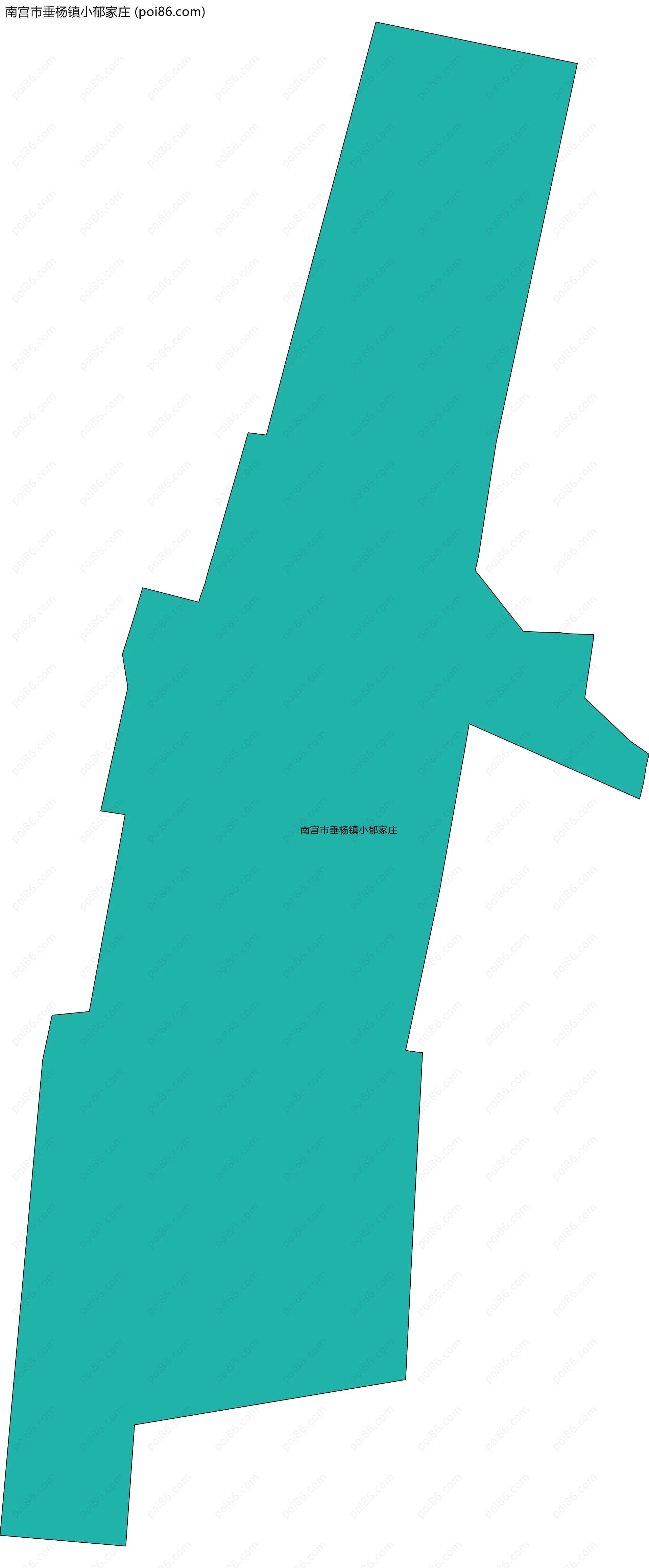 南宫市垂杨镇小郁家庄边界地图
