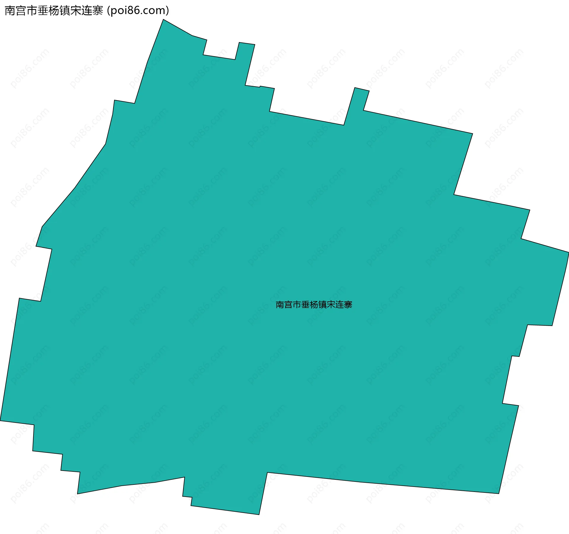 南宫市垂杨镇宋连寨边界地图