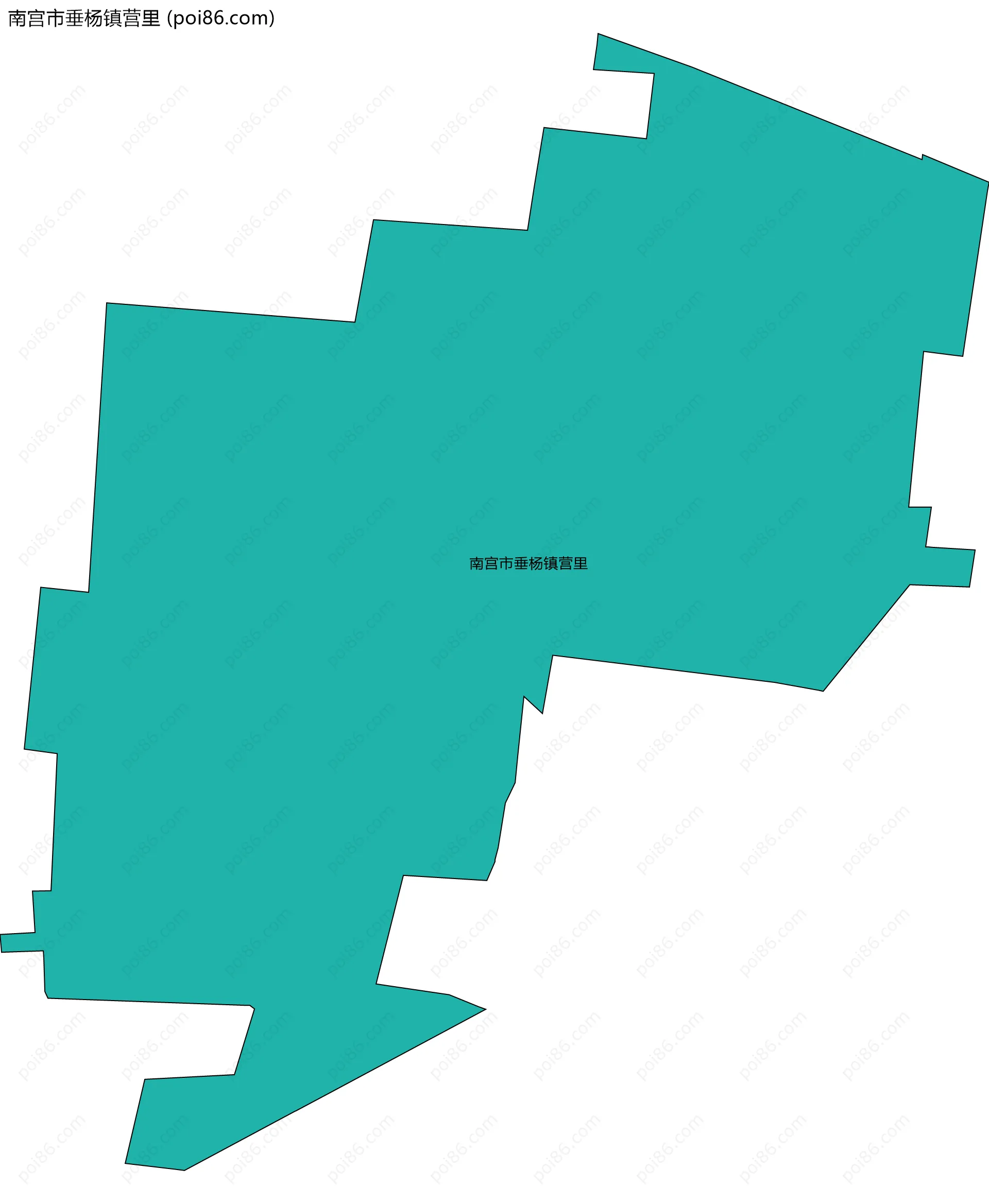 南宫市垂杨镇营里边界地图