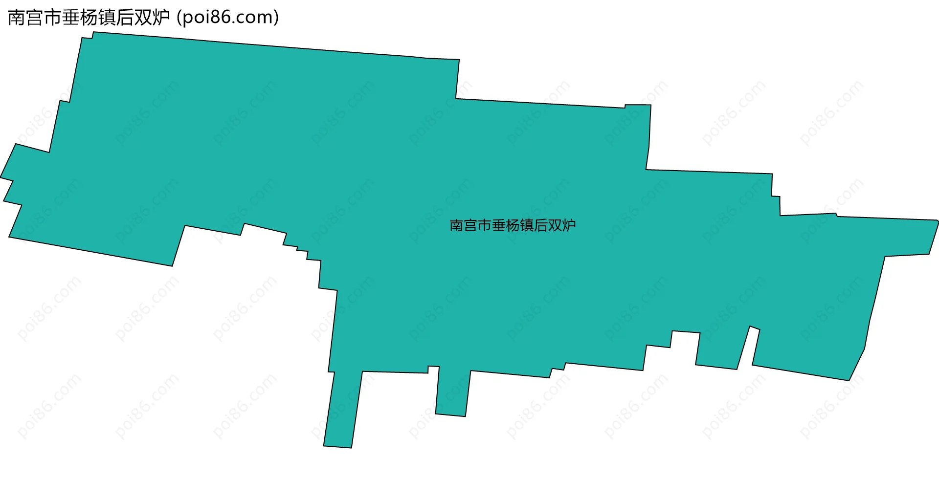 南宫市垂杨镇后双炉边界地图