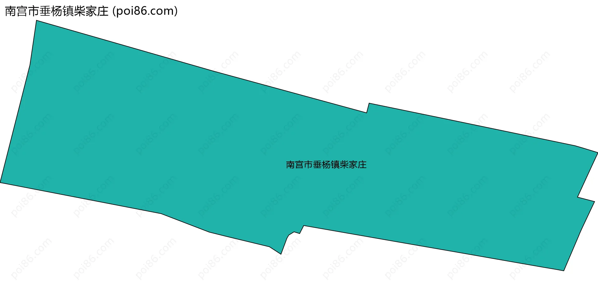 南宫市垂杨镇柴家庄边界地图