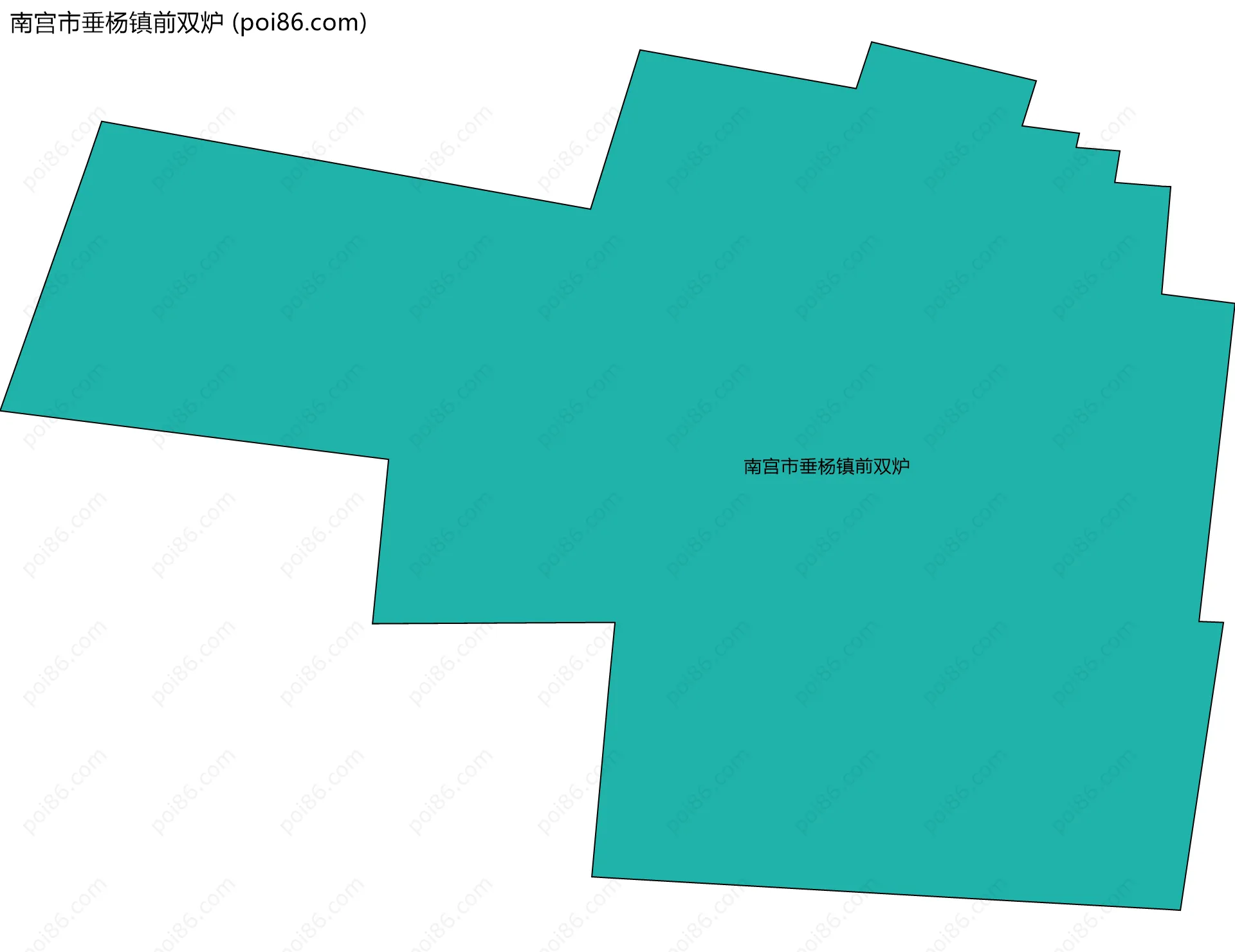 南宫市垂杨镇前双炉边界地图