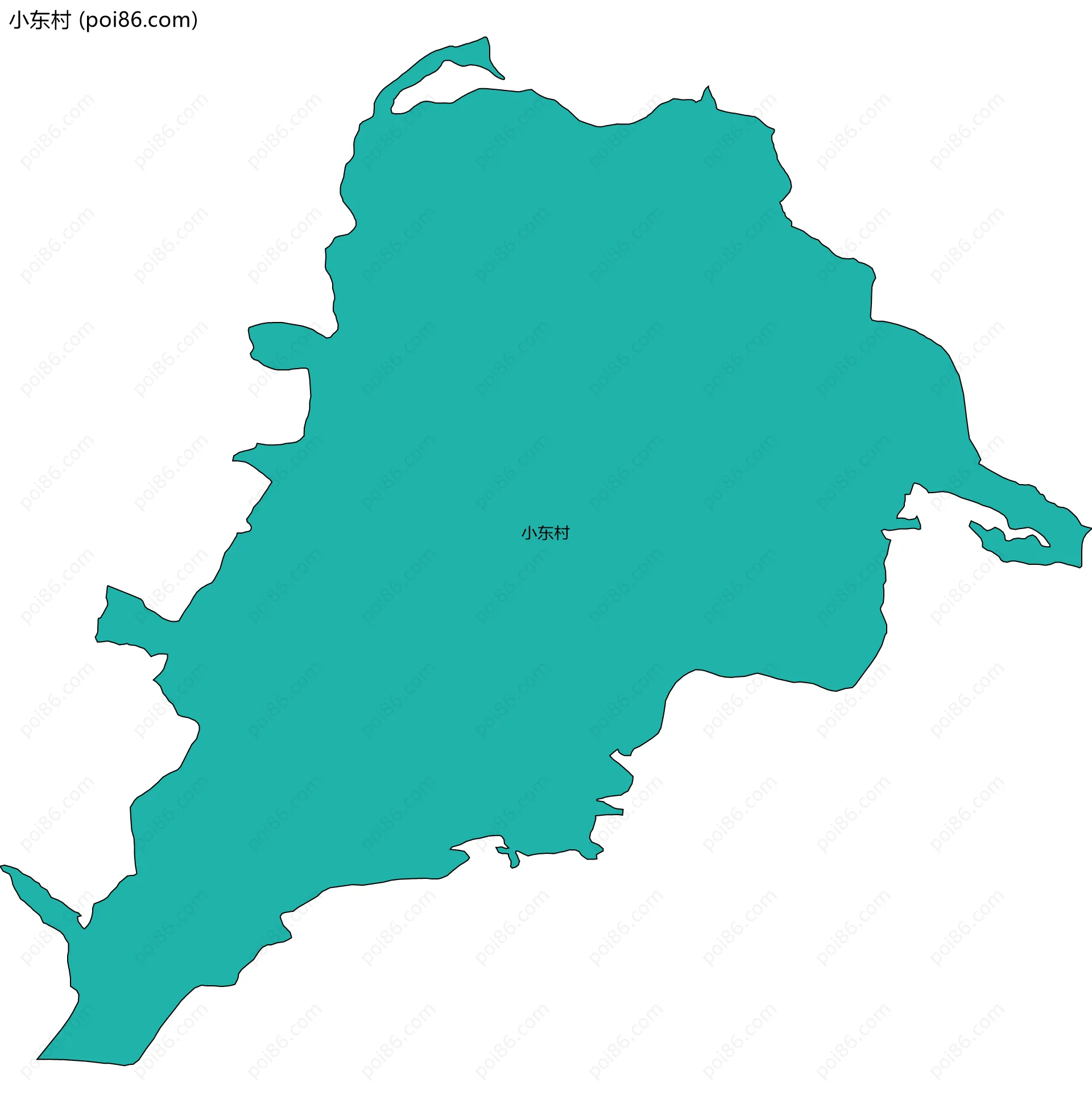 小东村边界地图