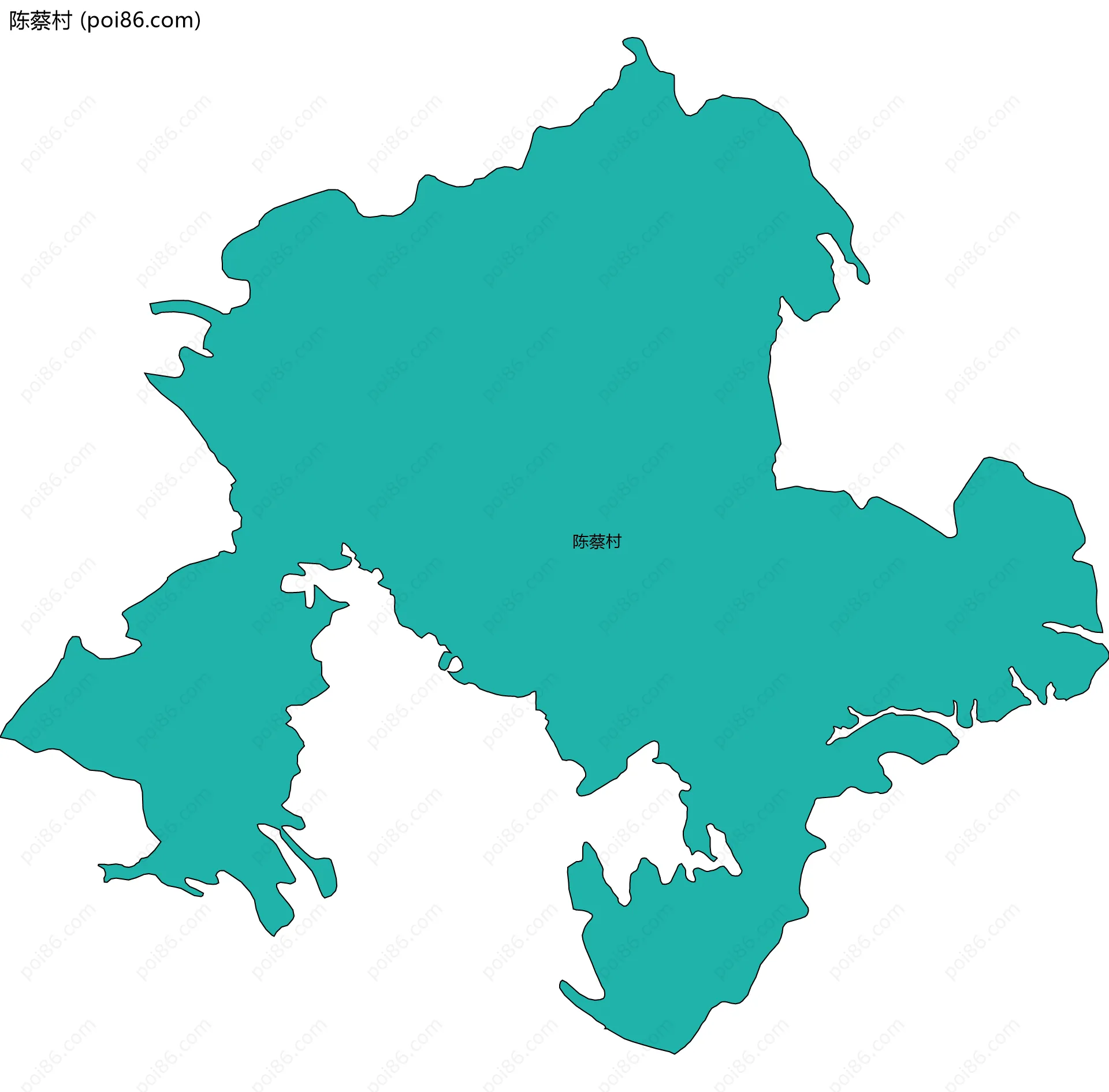 陈蔡村边界地图