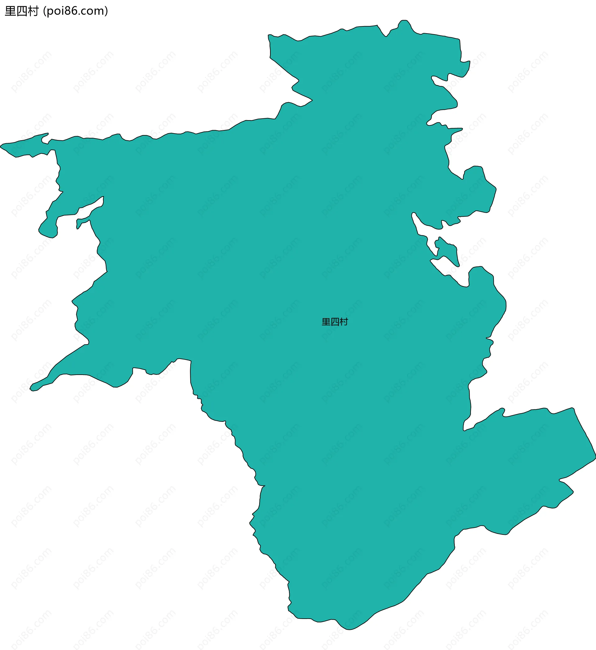 里四村边界地图