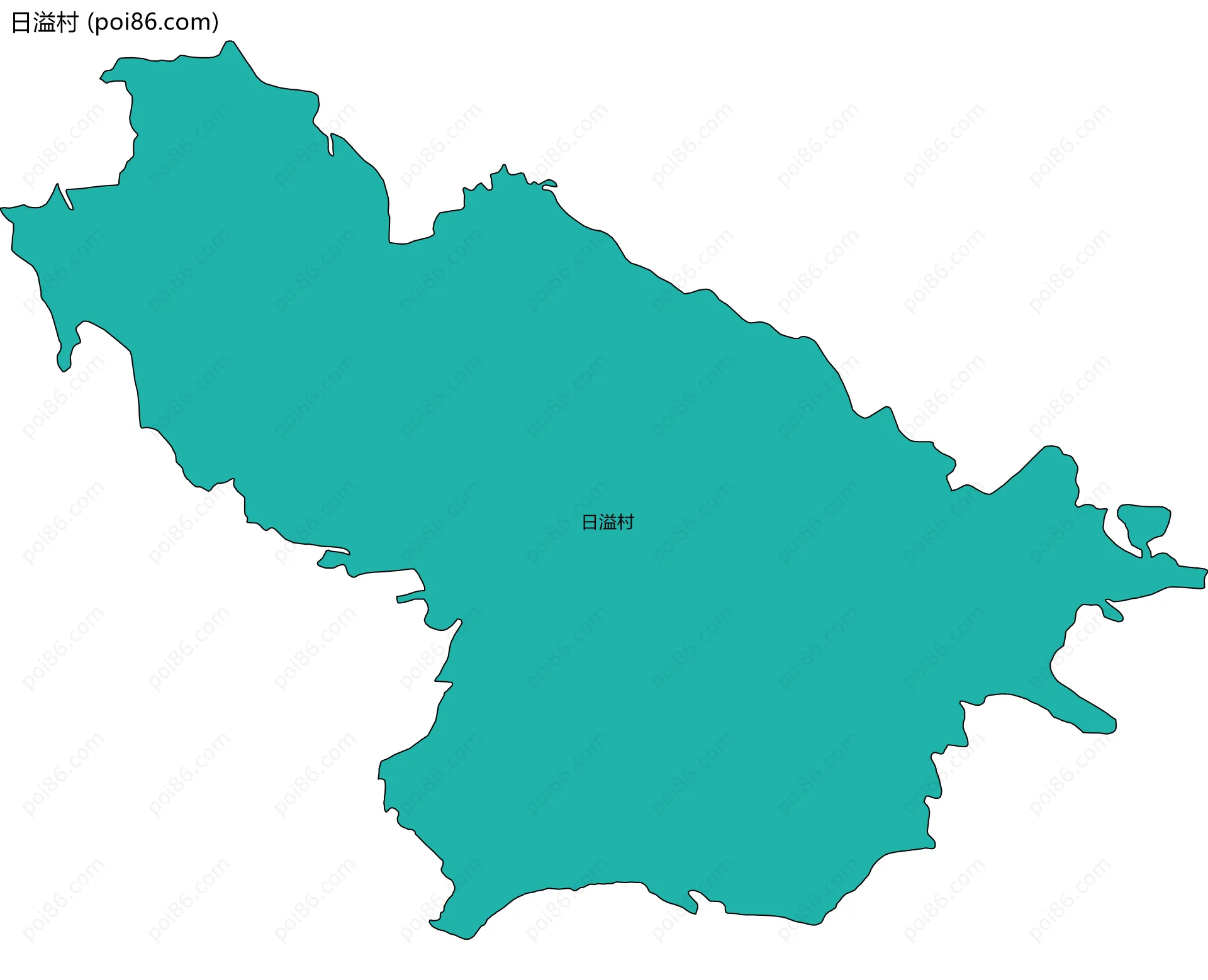 日溢村边界地图