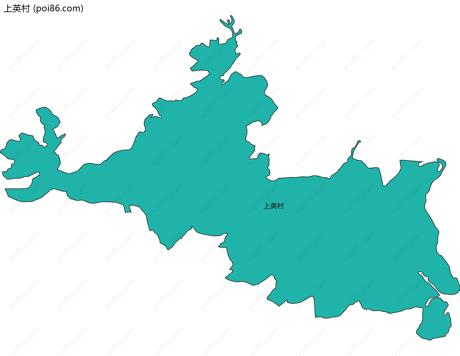 上英村边界地图