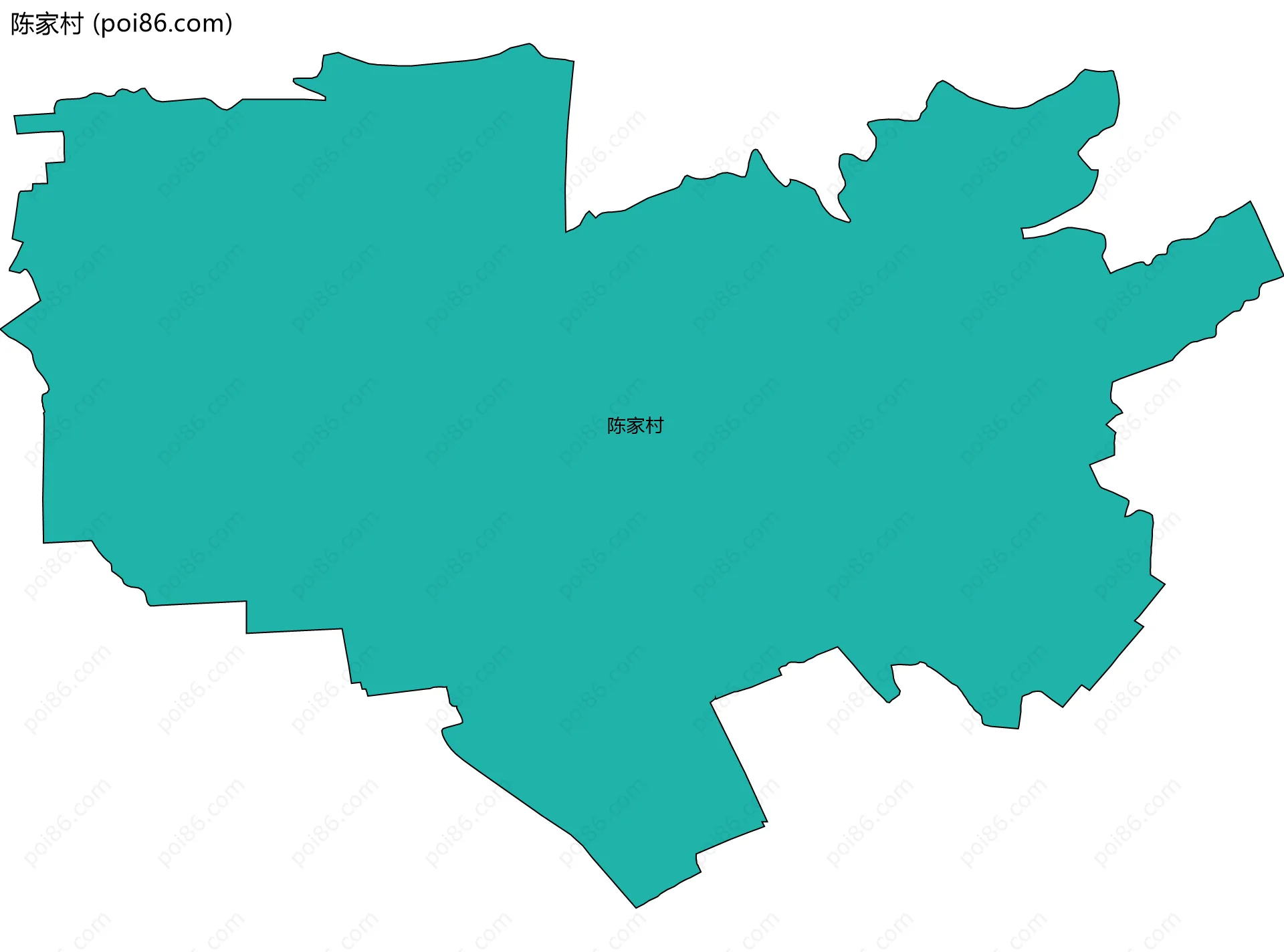 陈家村边界地图