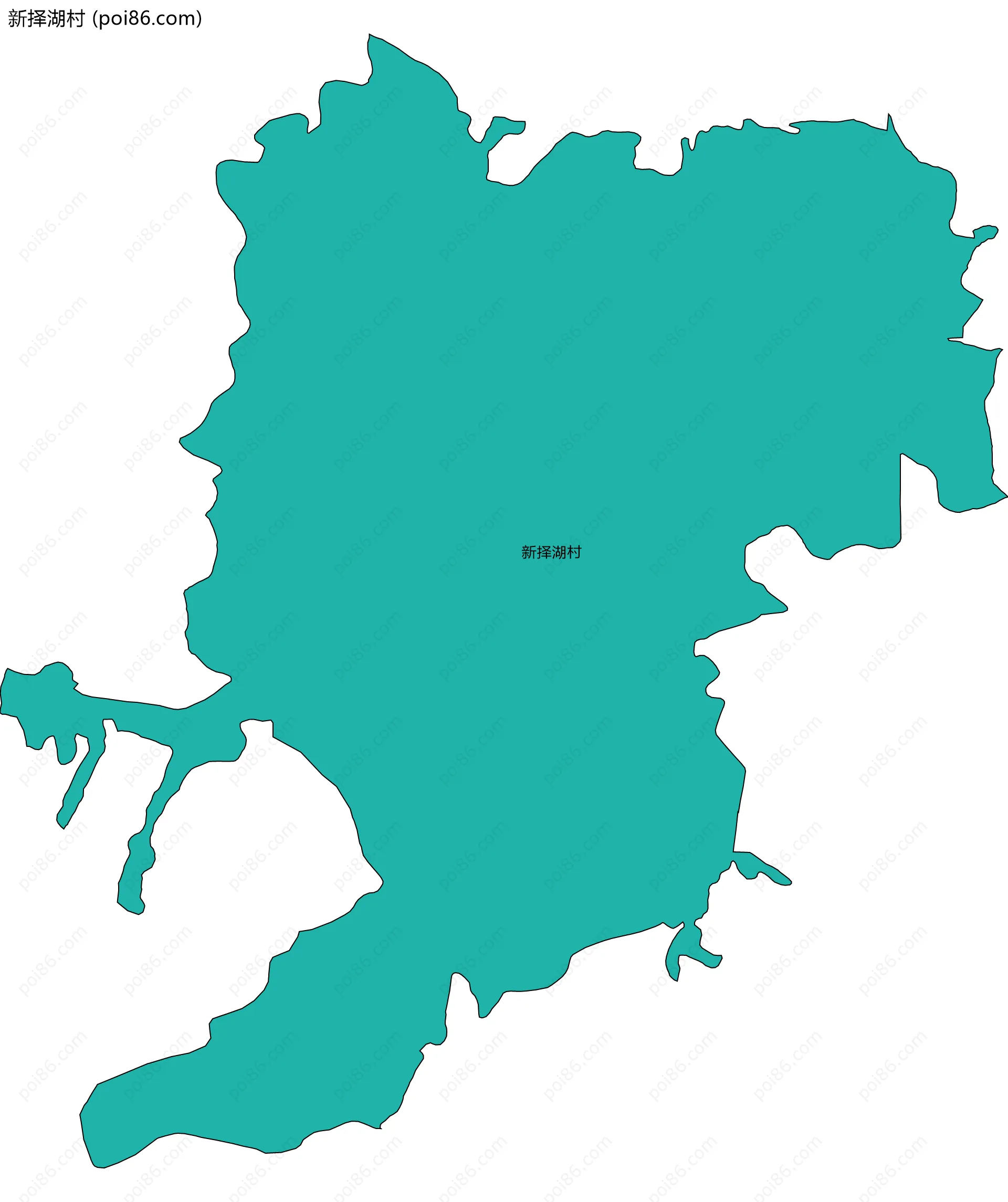 新择湖村边界地图