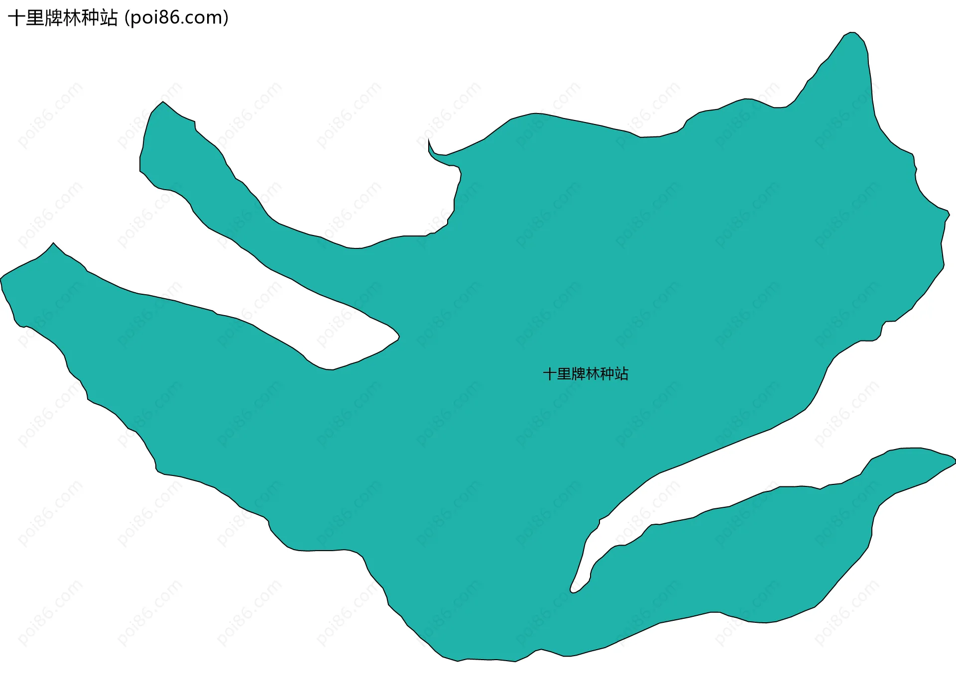 十里牌林种站边界地图