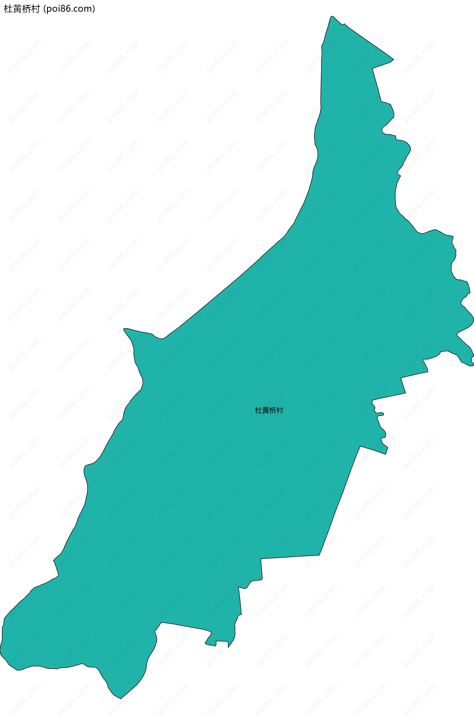 杜黄桥村边界地图