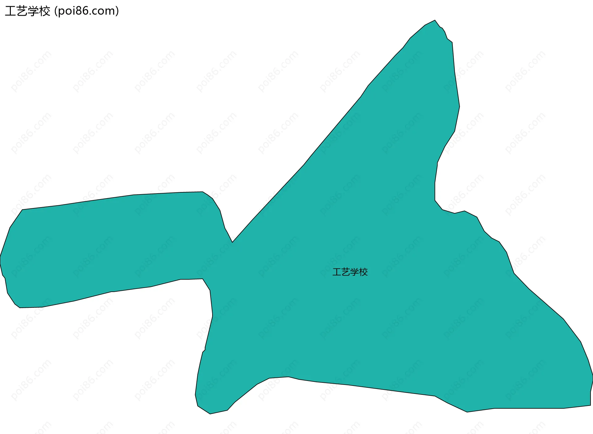 工艺学校边界地图