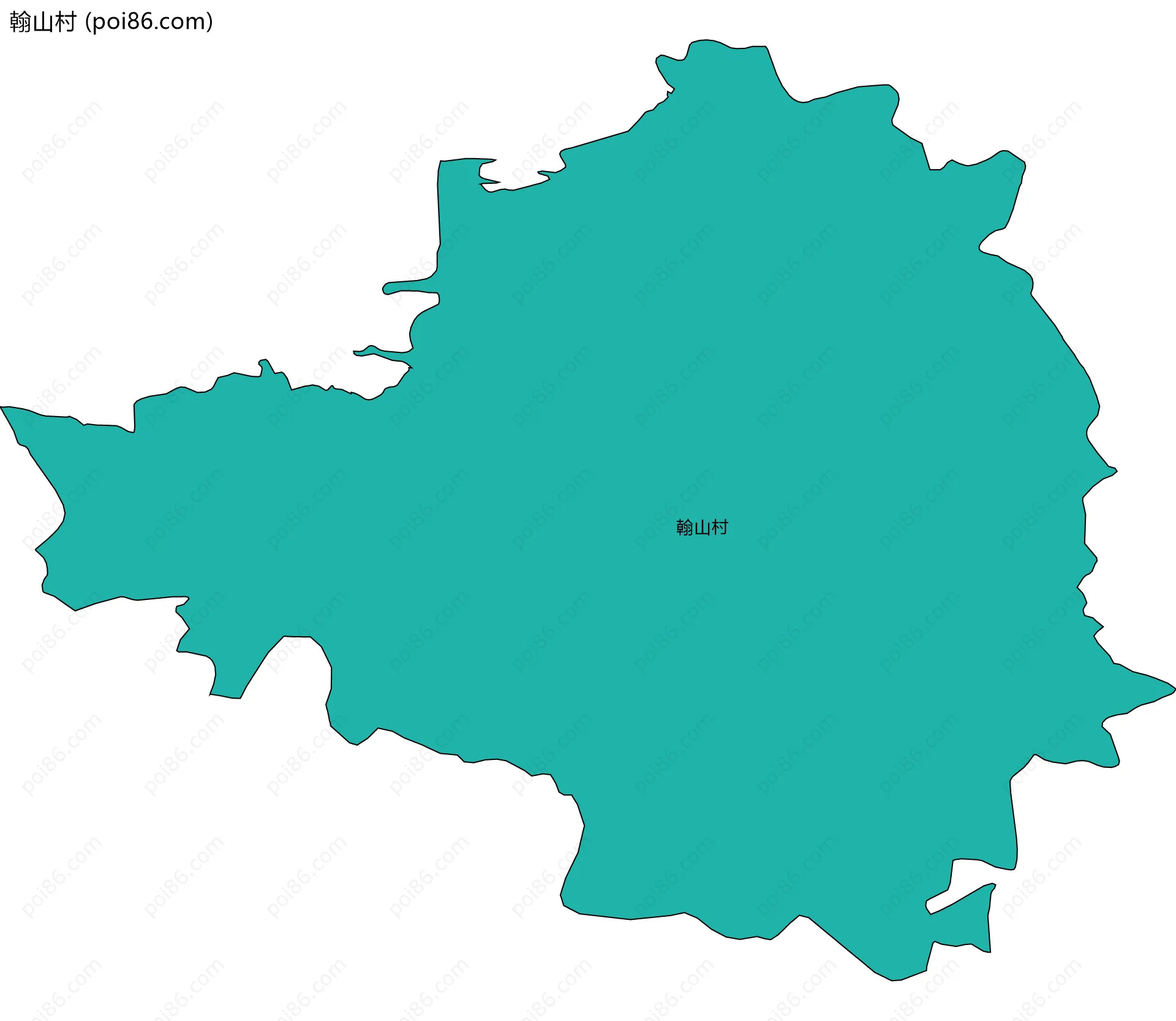 翰山村边界地图
