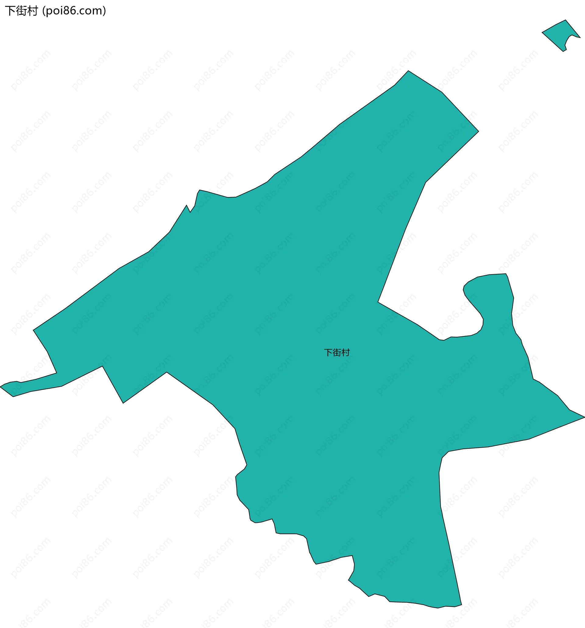 下街村边界地图