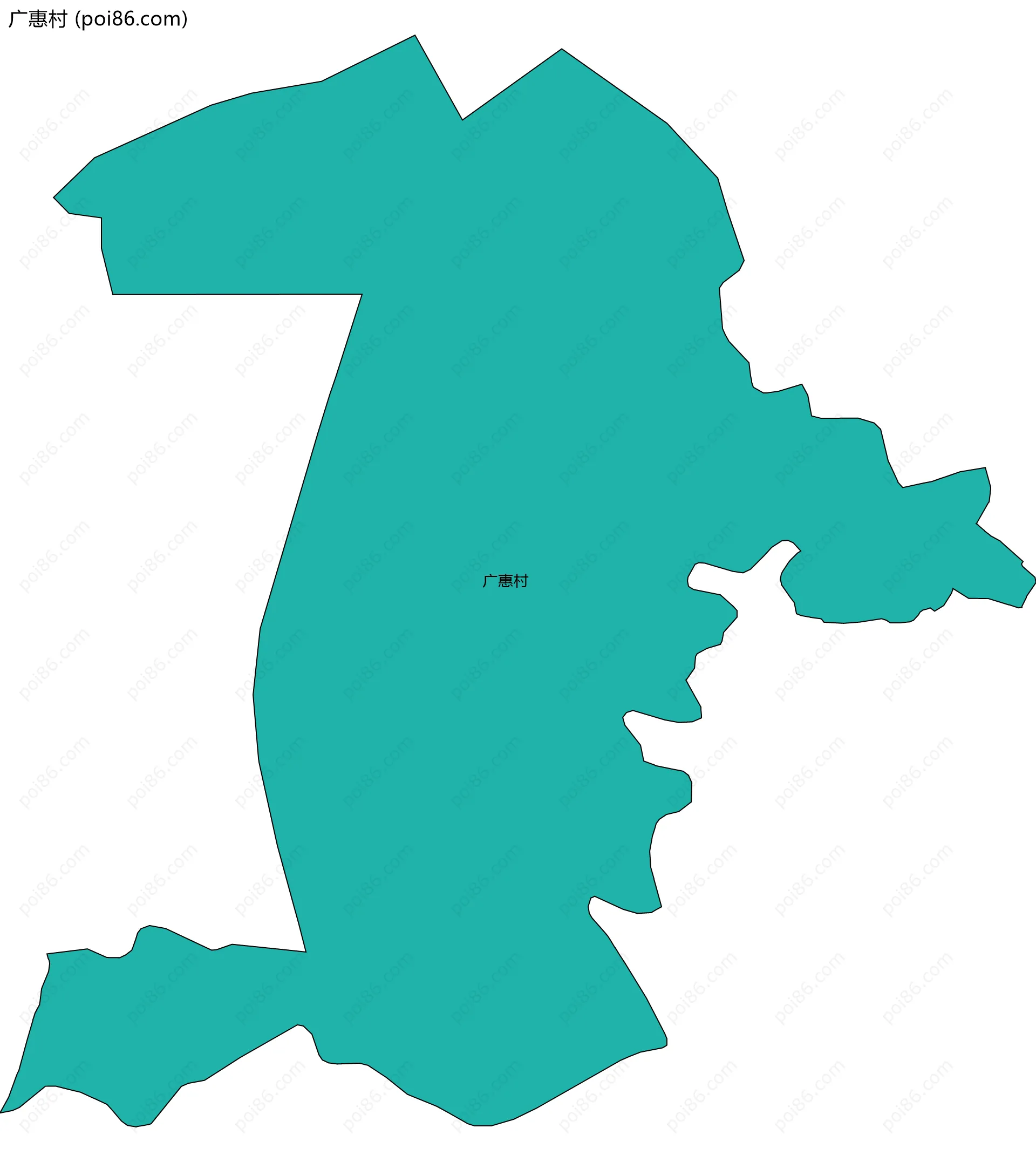 广惠村边界地图