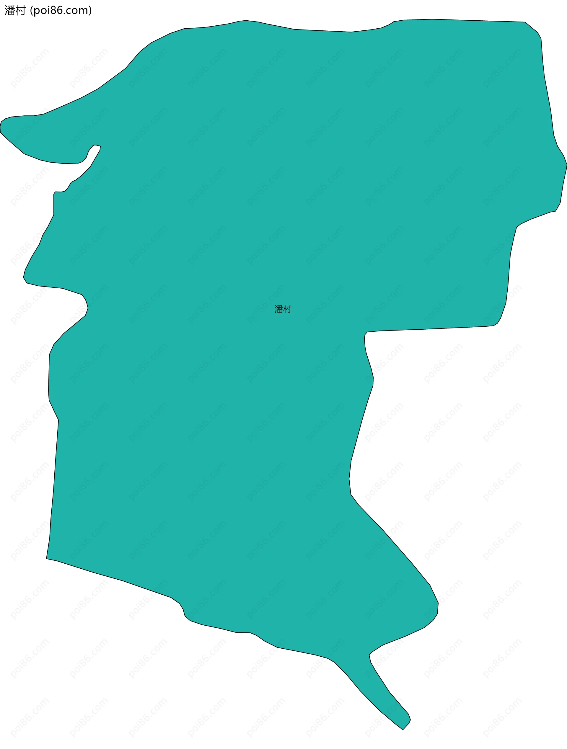 潘村边界地图