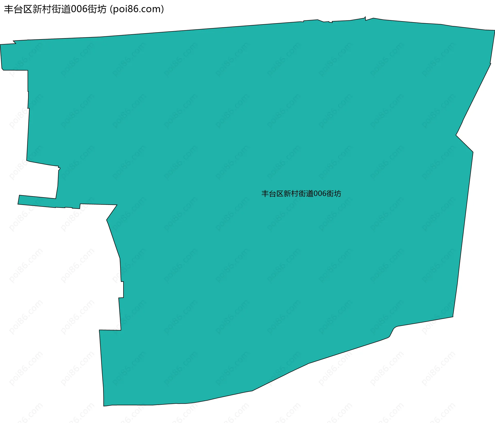 丰台区新村街道006街坊边界地图