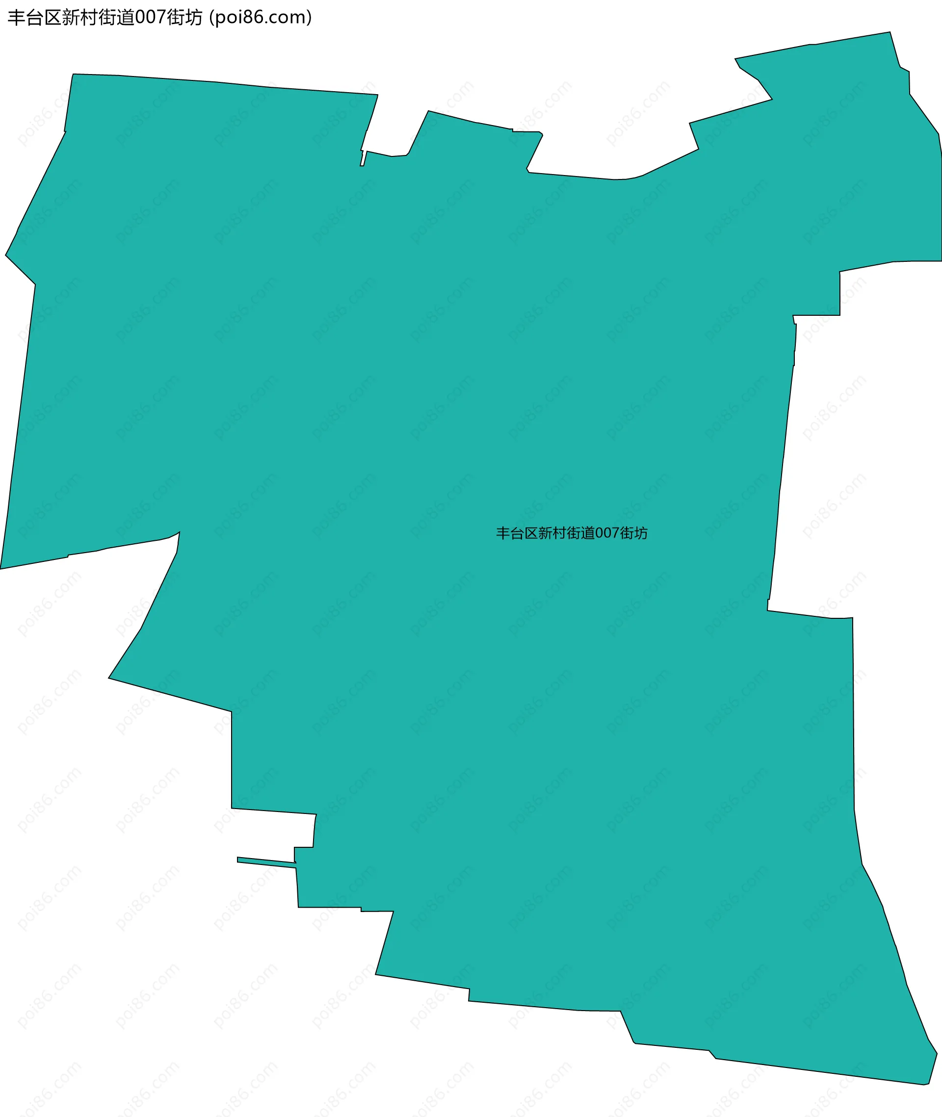 丰台区新村街道007街坊边界地图