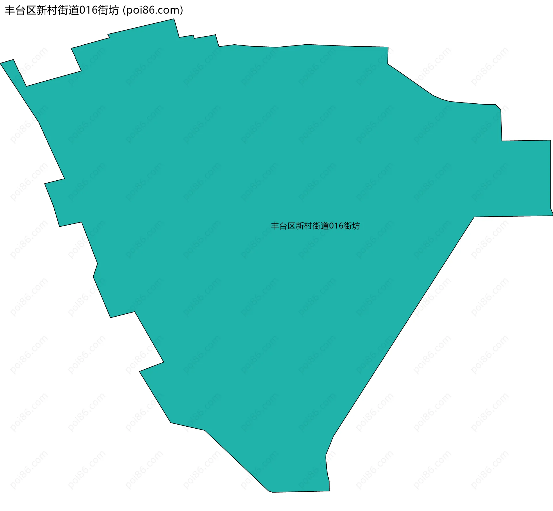 丰台区新村街道016街坊边界地图