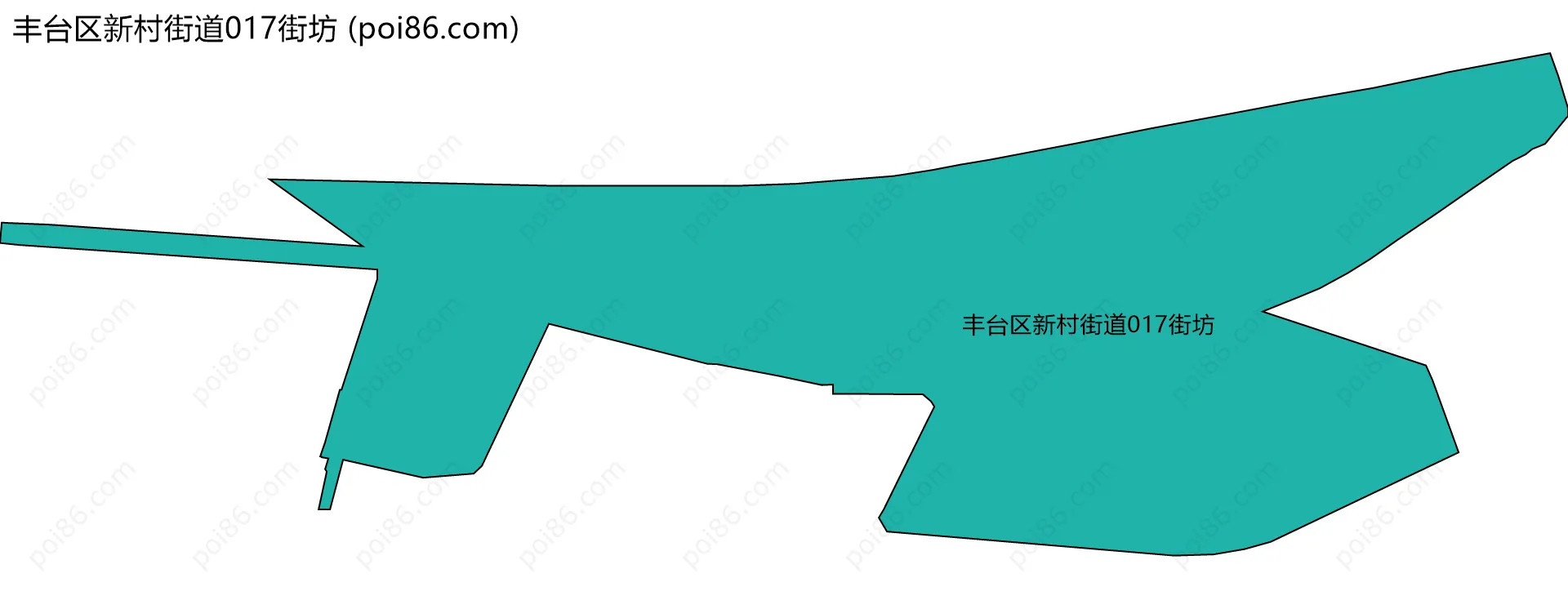 丰台区新村街道017街坊边界地图