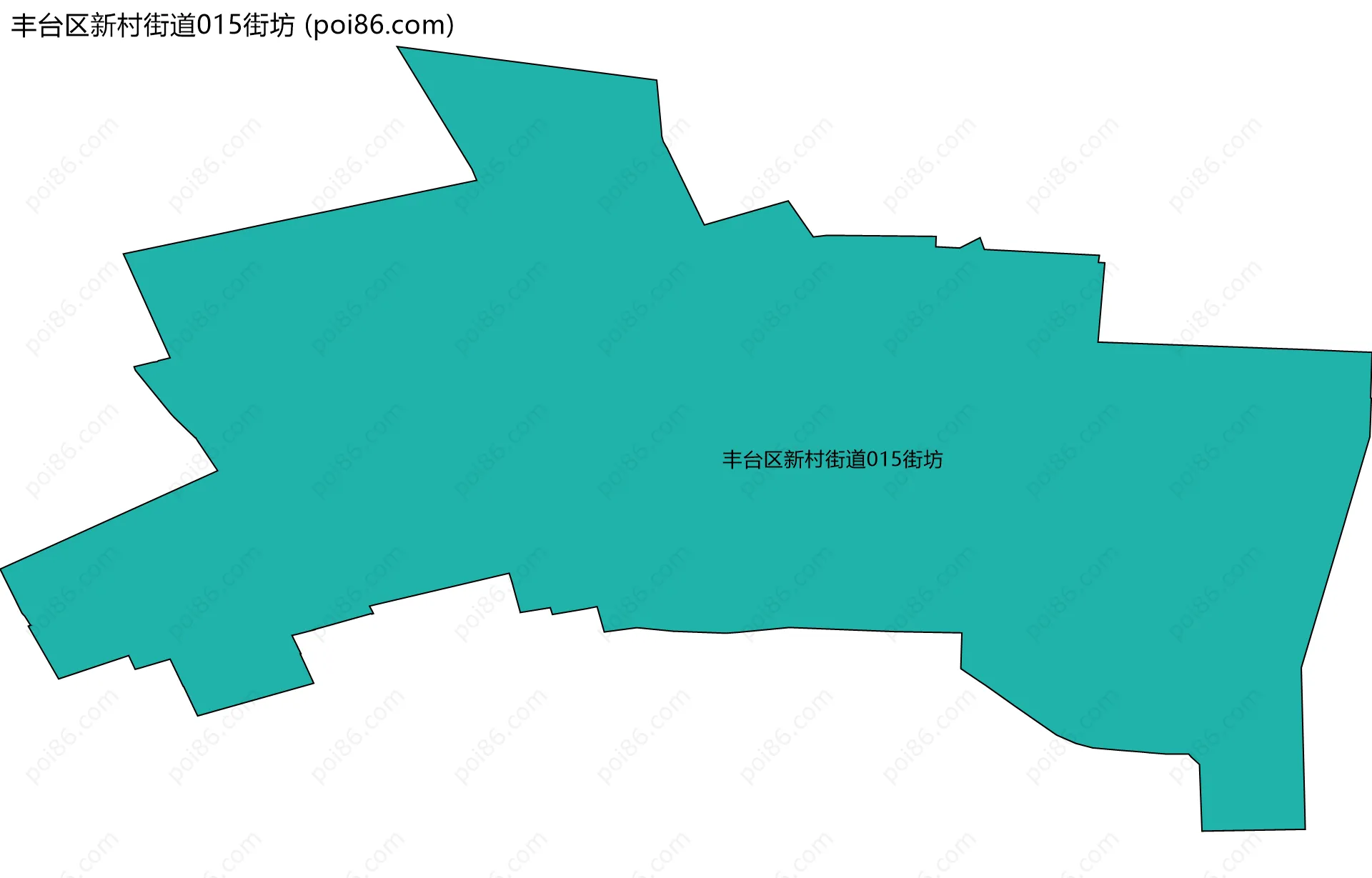 丰台区新村街道015街坊边界地图