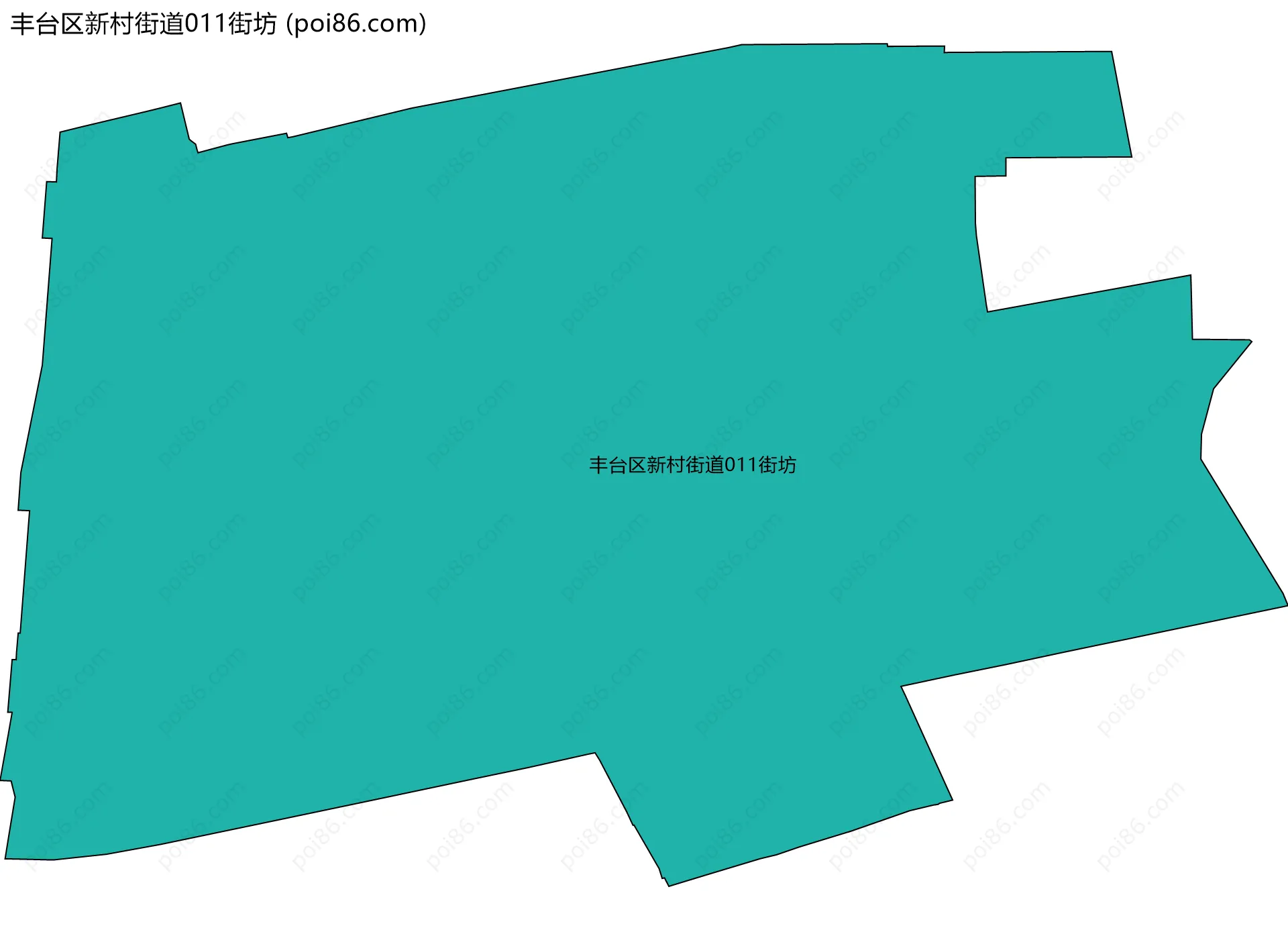丰台区新村街道011街坊边界地图