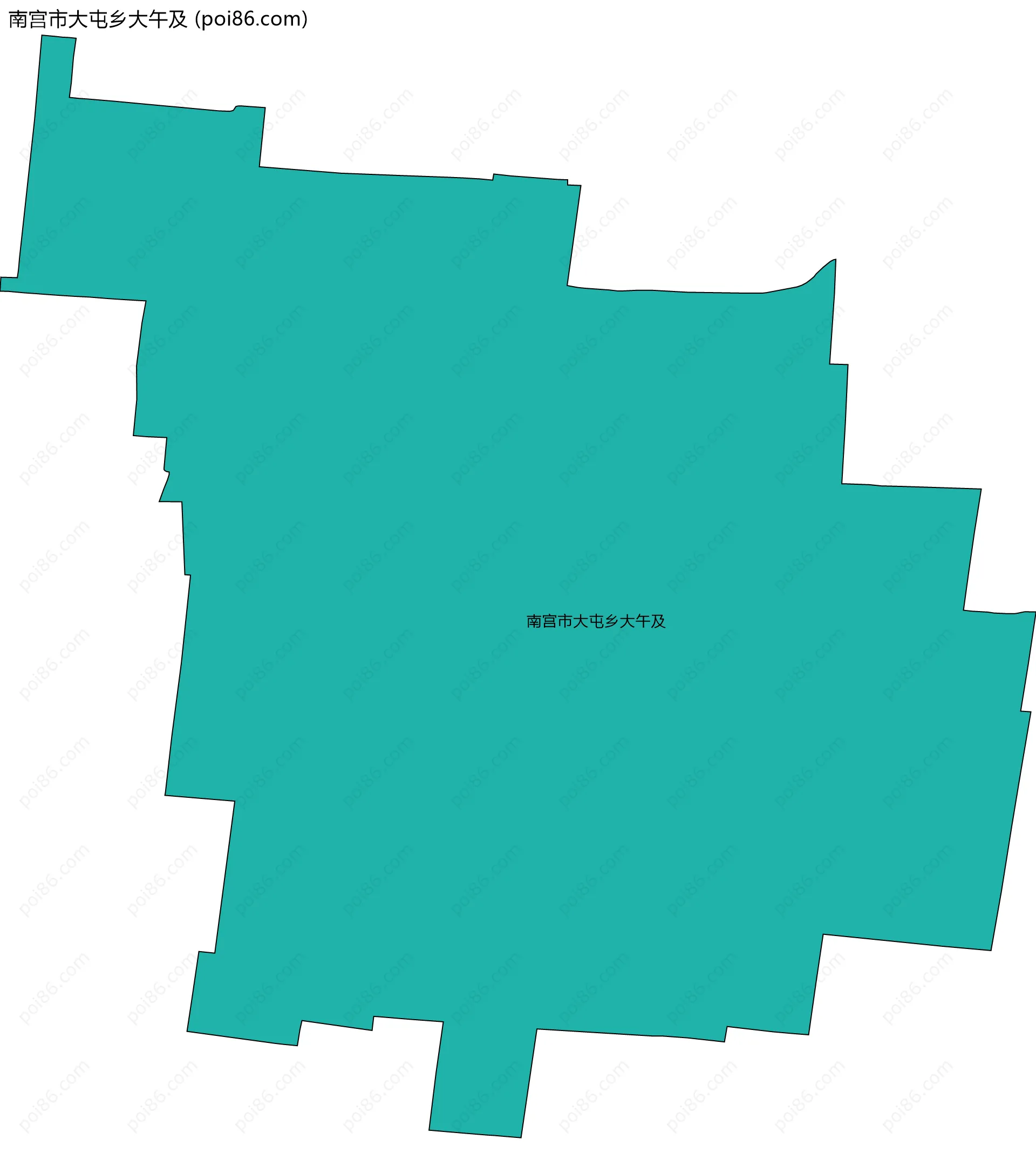 南宫市大屯乡大午及边界地图