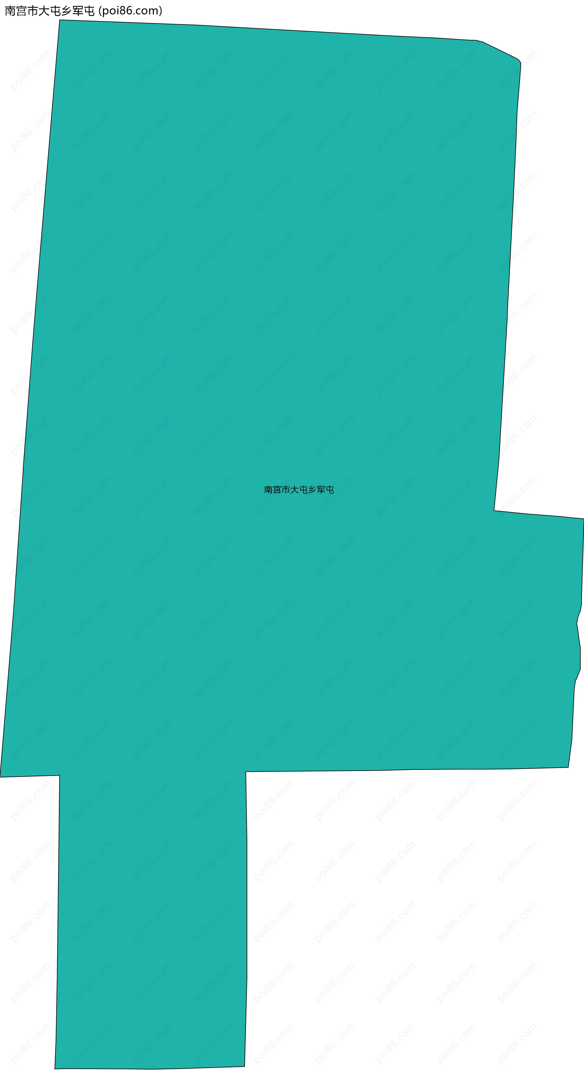 南宫市大屯乡军屯边界地图