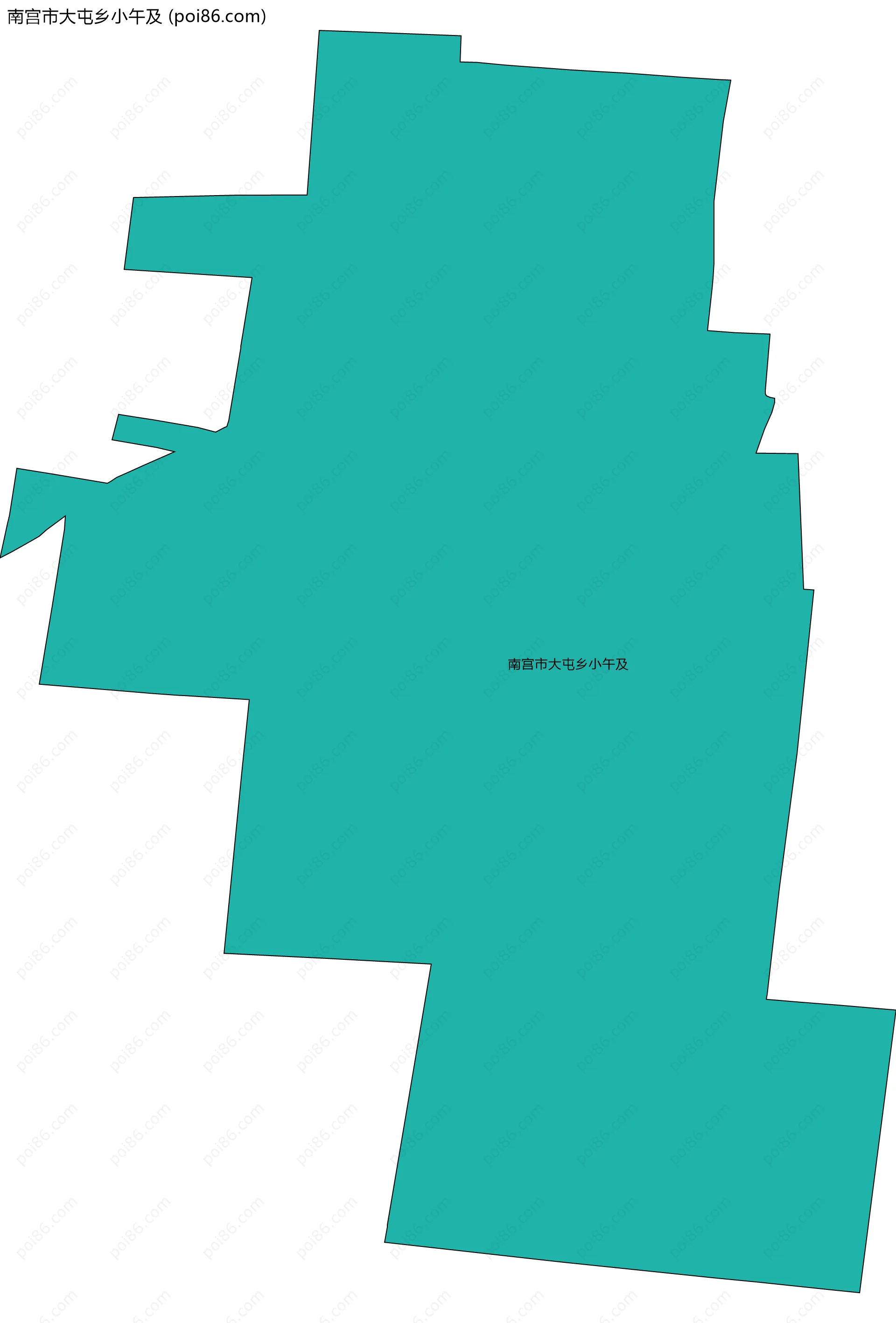 南宫市大屯乡小午及边界地图