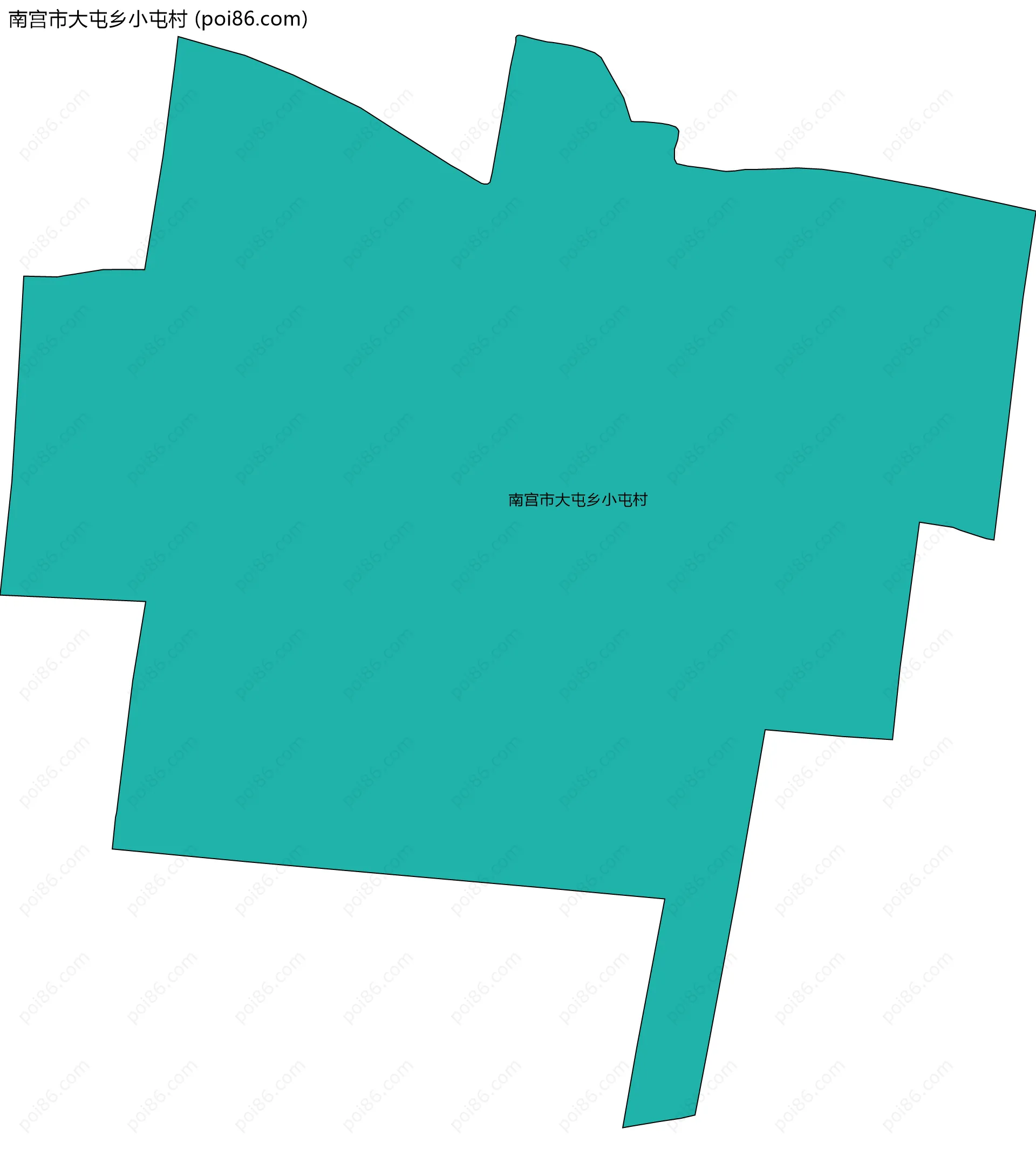 南宫市大屯乡小屯村边界地图