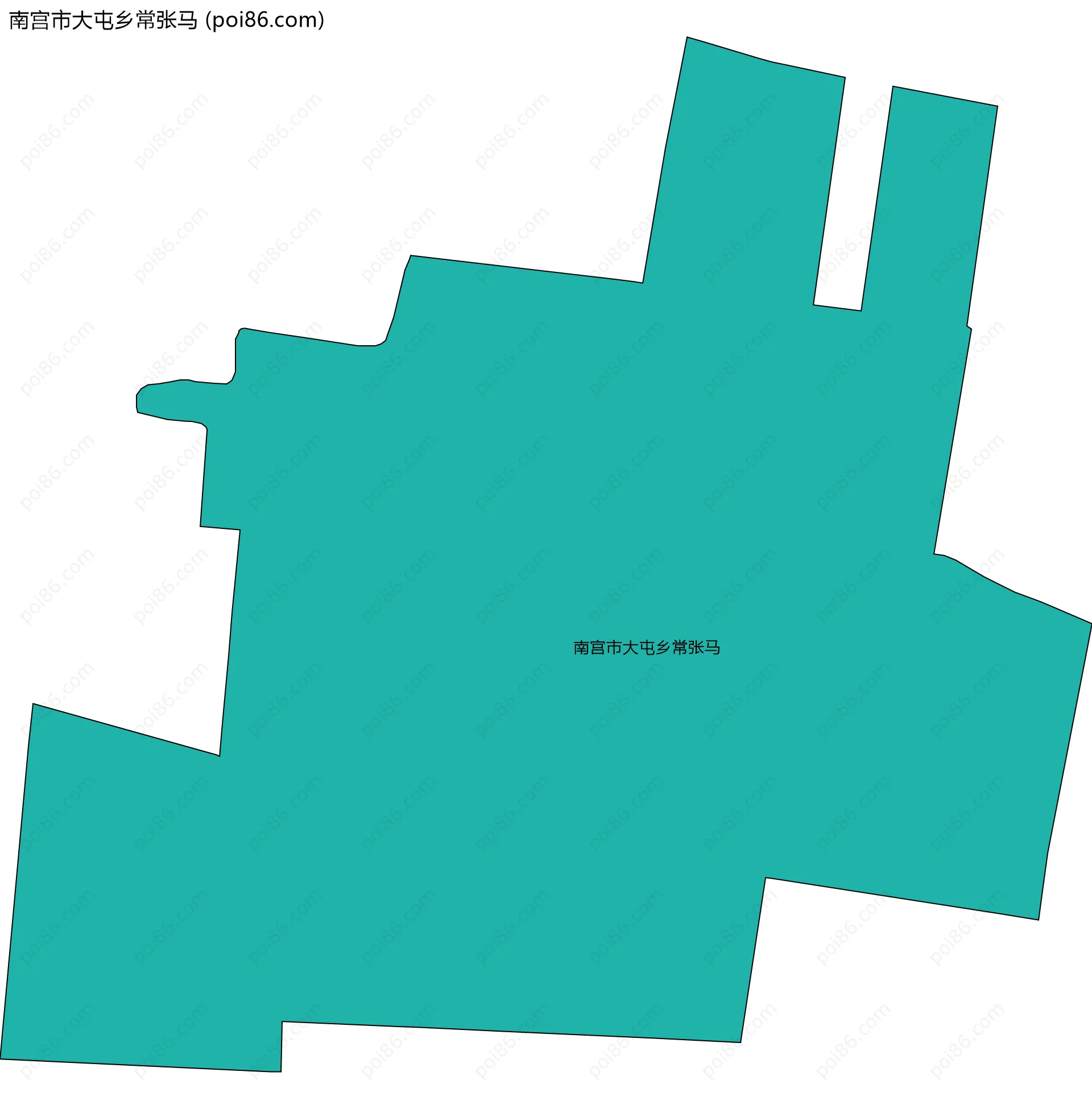 南宫市大屯乡常张马边界地图