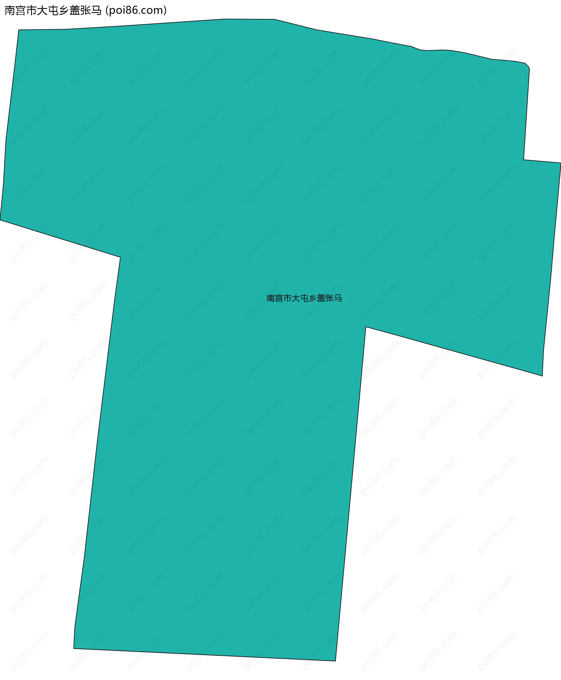 南宫市大屯乡盖张马边界地图